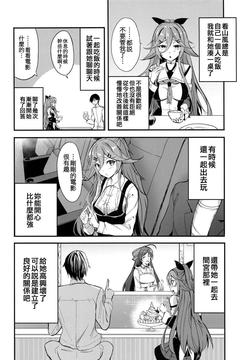 (COMIC1☆22) [AKACIA (Ginichi)] Yamakaze to Nakayoku Naru made (Kantai Collection -KanColle-) [Chinese] [吸住没碎个人汉化] - Page 4