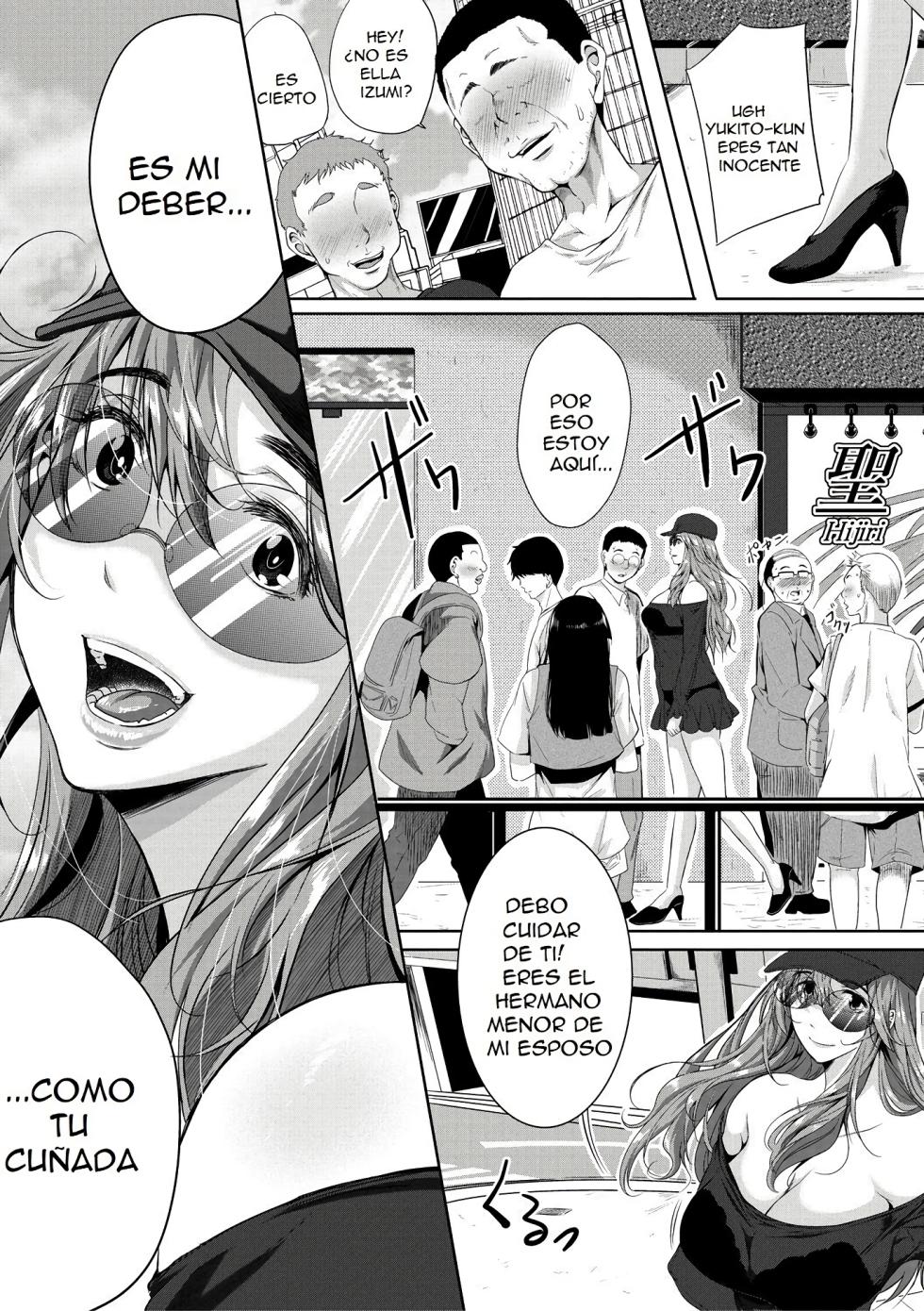 [Emine Kendama] Akogare no Oppai wa Ane no Aji [Spanish][Preggo][Digital] - Page 7