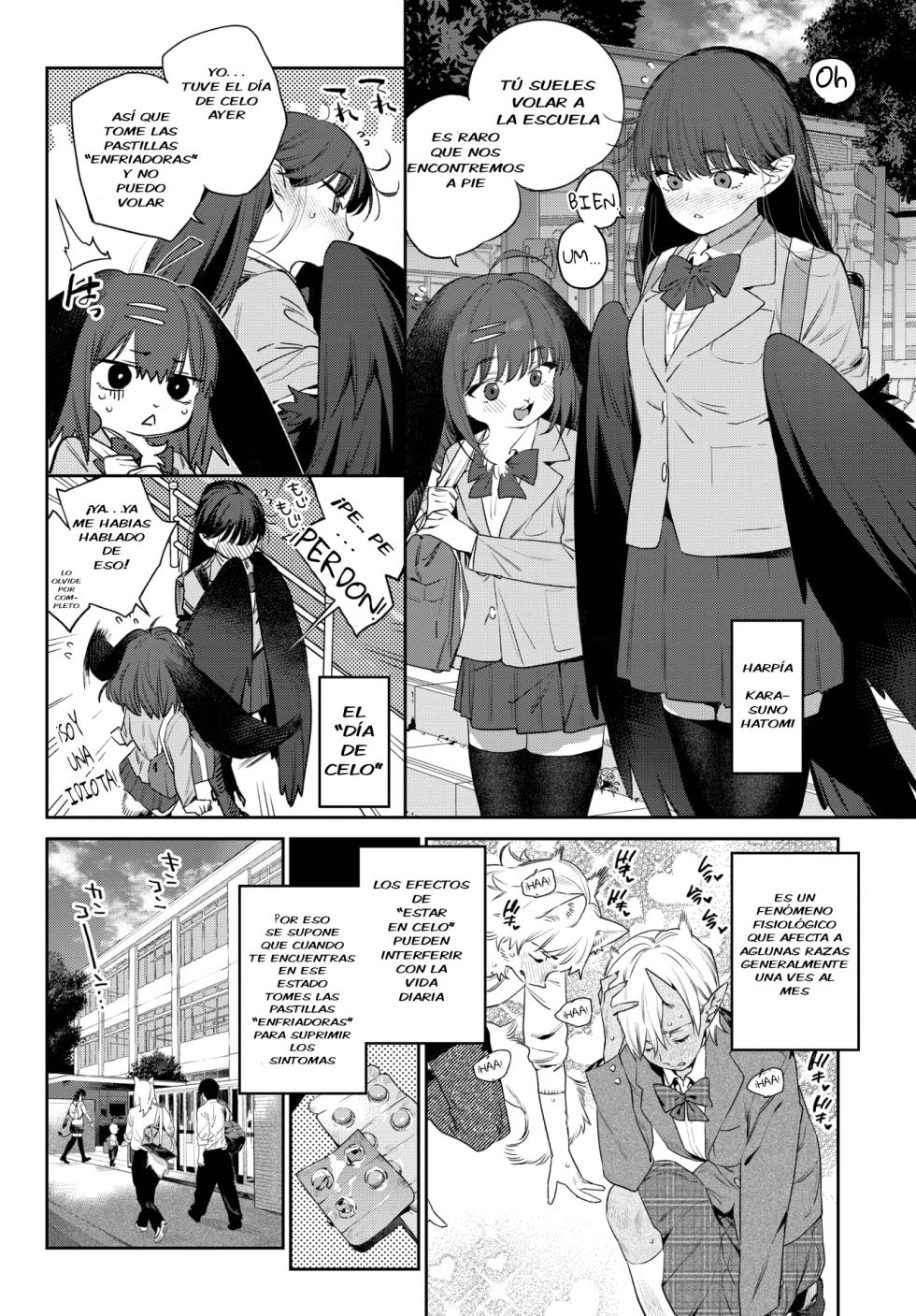 [Mizone] Hatsujou Jingai Nisshi - Diario de Celo de las Chicas Monstruo - [Spanish] (COMIC BAVEL 2023-08) - Page 2