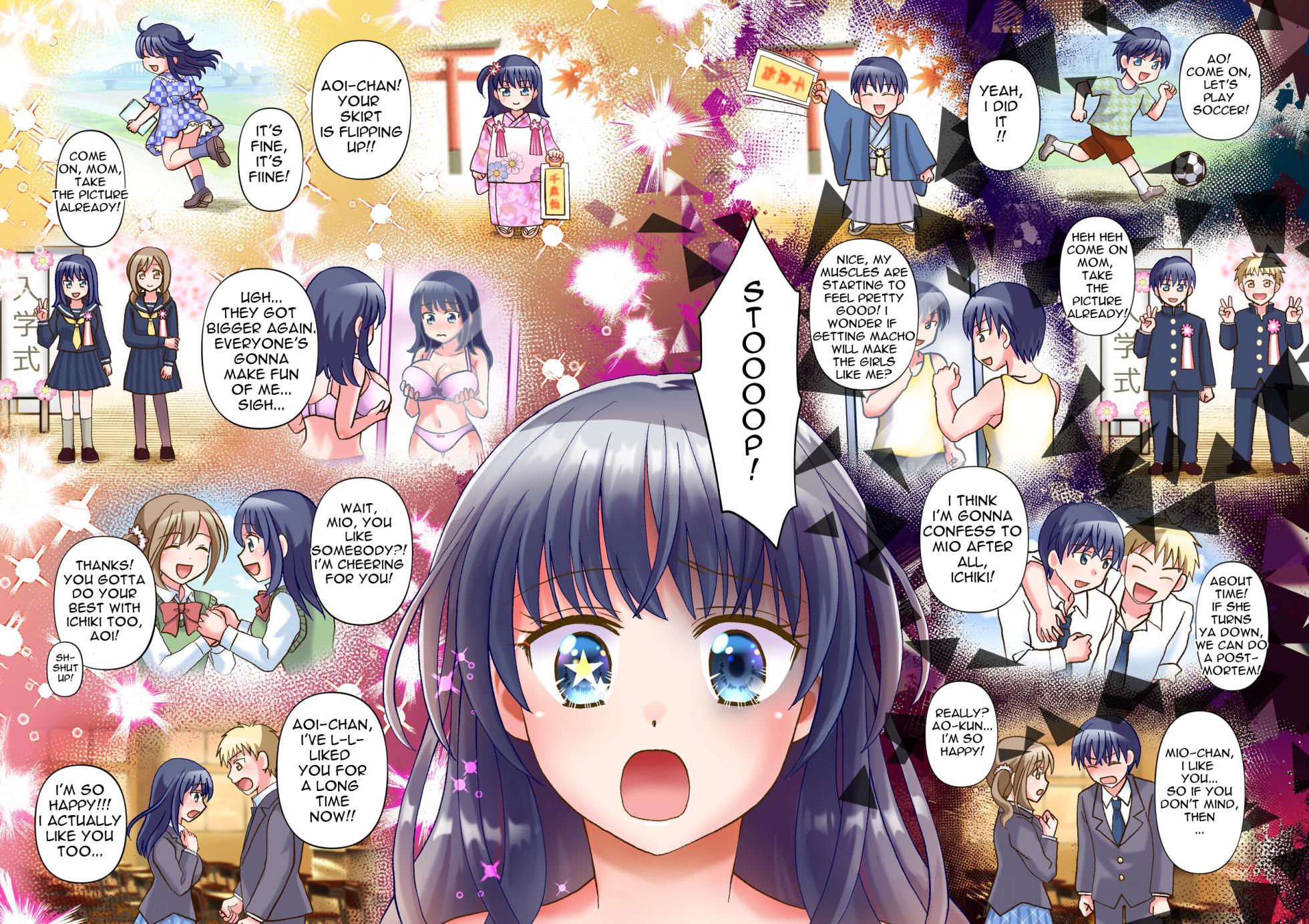 [Amuai Okashi Seisakusho (Yuukey)] Doppelgänger ni Kanojo mo Jinsei mo Ubawarete Bakunyuu JK ni Sareta Boku | My Doppelgänger Stole My Life and My Girlfriend, and Turns Me into a Buxom JK [English] - Page 28