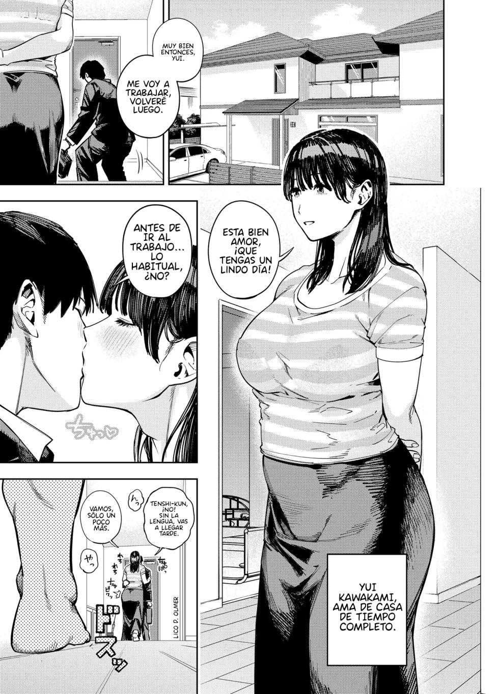 [Ougon Shinshi Club (Kaniguruma)] Gifu ni Dakareru Tsuma Yui Hen I | Mi Esposa Yue Siendo Abrazada Por Su Suegro Parte 1 [Spanish] [JosephDLico] - Page 2