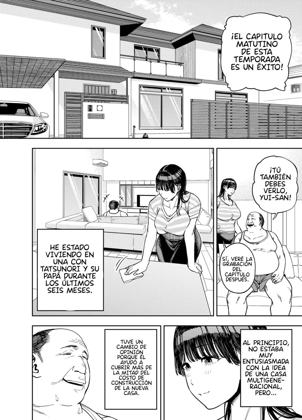[Ougon Shinshi Club (Kaniguruma)] Gifu ni Dakareru Tsuma Yui Hen I | Mi Esposa Yue Siendo Abrazada Por Su Suegro Parte 1 [Spanish] [JosephDLico] - Page 5