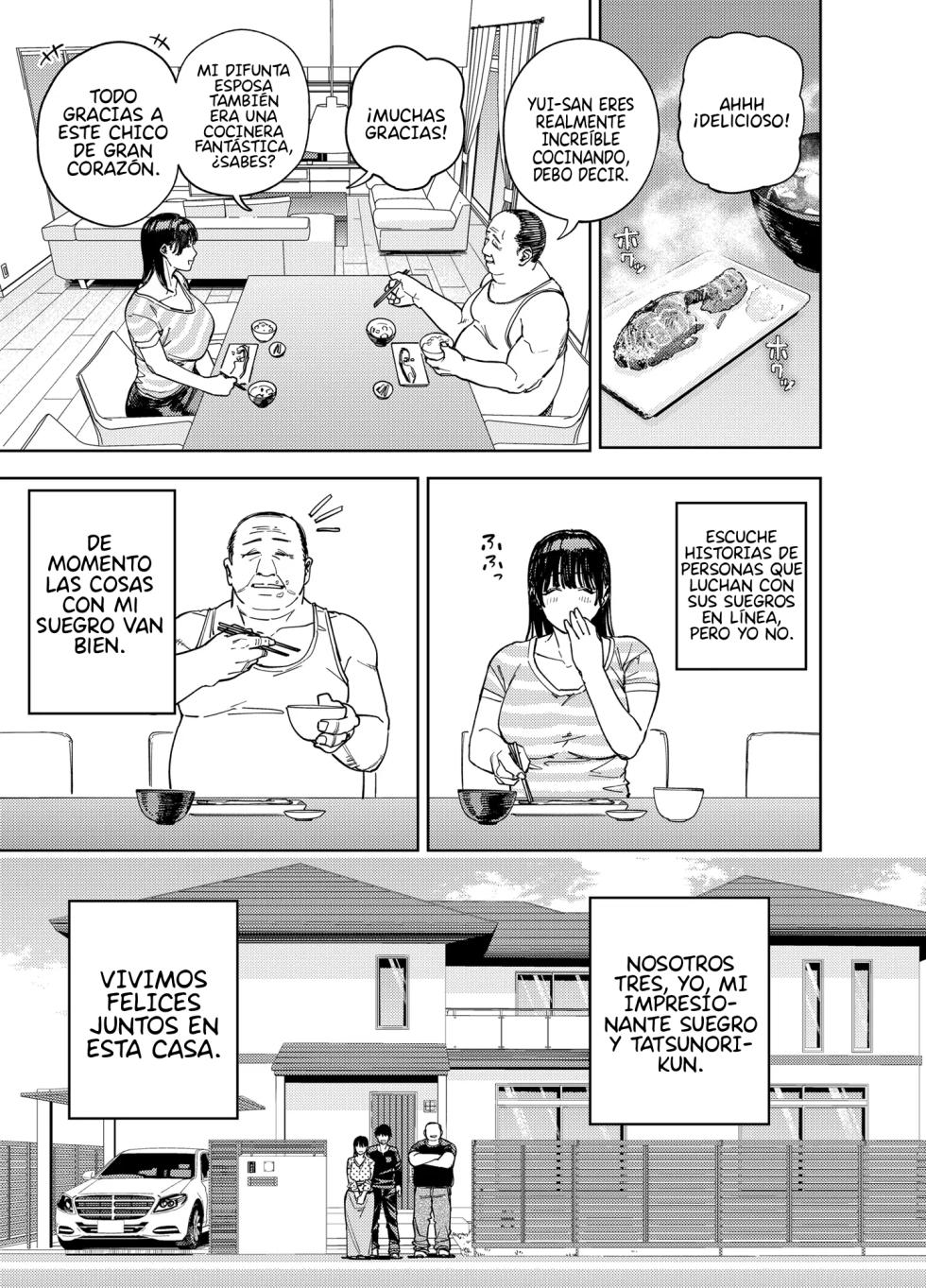 [Ougon Shinshi Club (Kaniguruma)] Gifu ni Dakareru Tsuma Yui Hen I | Mi Esposa Yue Siendo Abrazada Por Su Suegro Parte 1 [Spanish] [JosephDLico] - Page 6