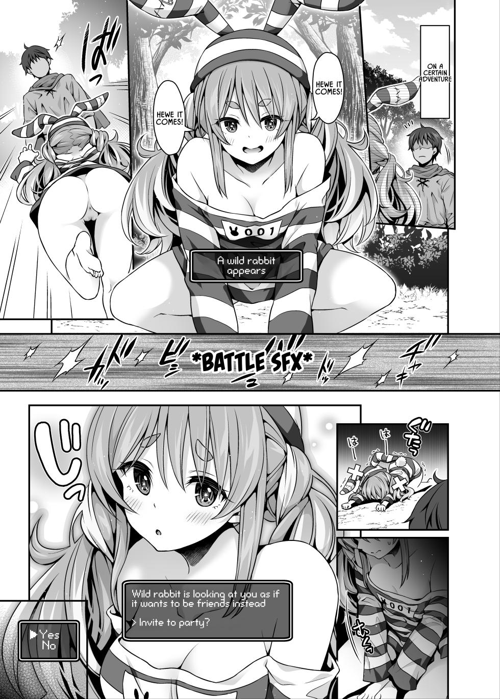 [Hachinoko P (hatigo)] Yasei no Usagi ga Nakama ni Naritasou ni Kochira o Miteiru | Wild Rabbit Is Looking At You As If It Wants To Be Friends (Usada Pekora) [English] [Lidl Translations] [Digital] - Page 3