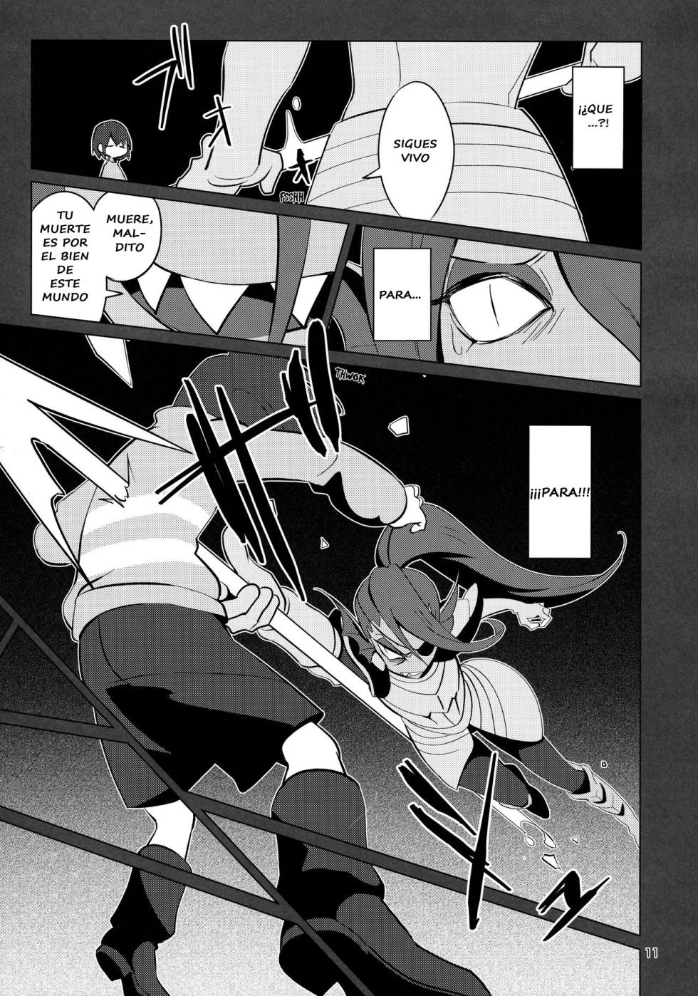 (HaruCC23) [Pipiya (Noah)] L'heure bleue (Undertale) [Spanish] - Page 11