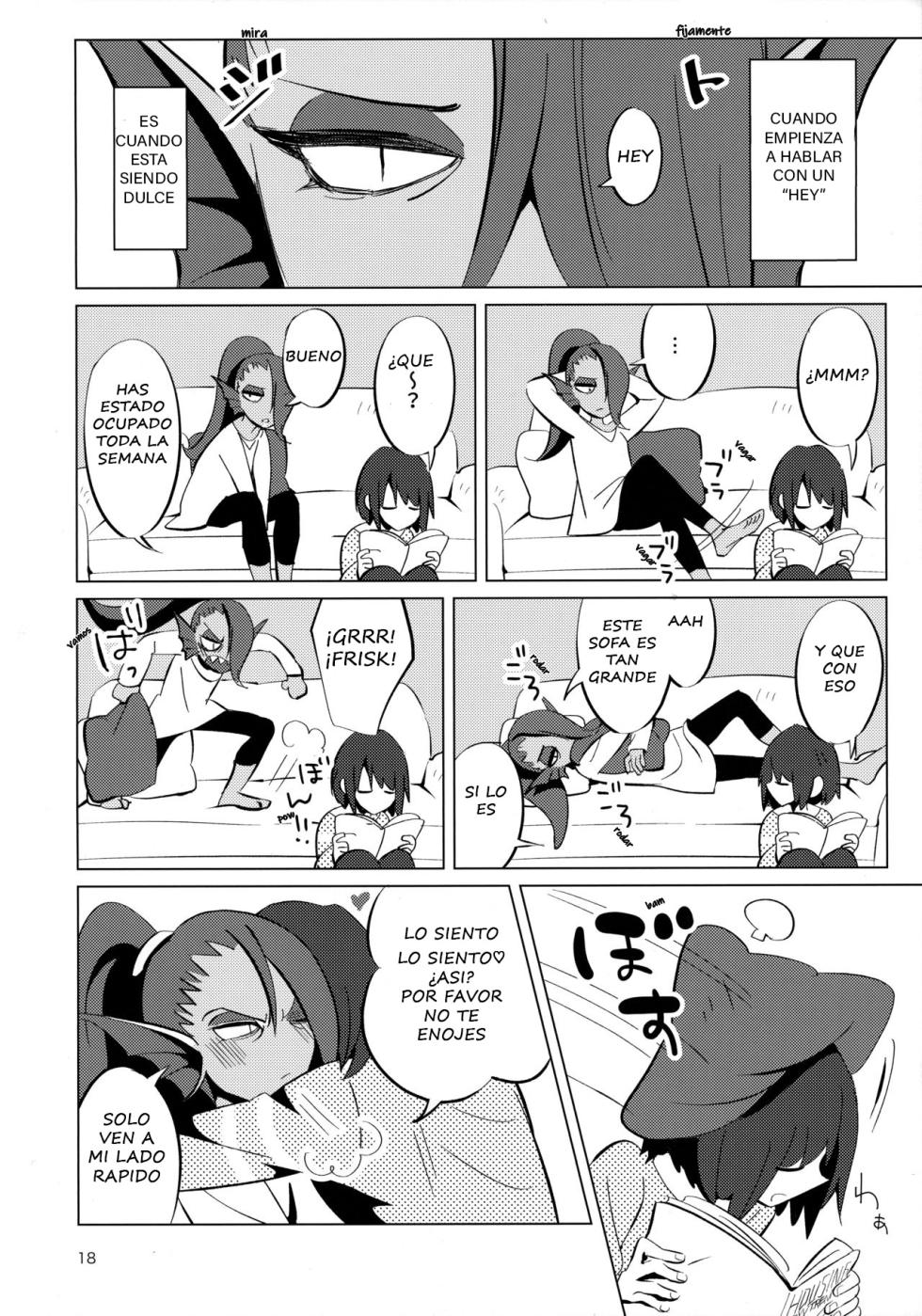 (HaruCC23) [Pipiya (Noah)] L'heure bleue (Undertale) [Spanish] - Page 18