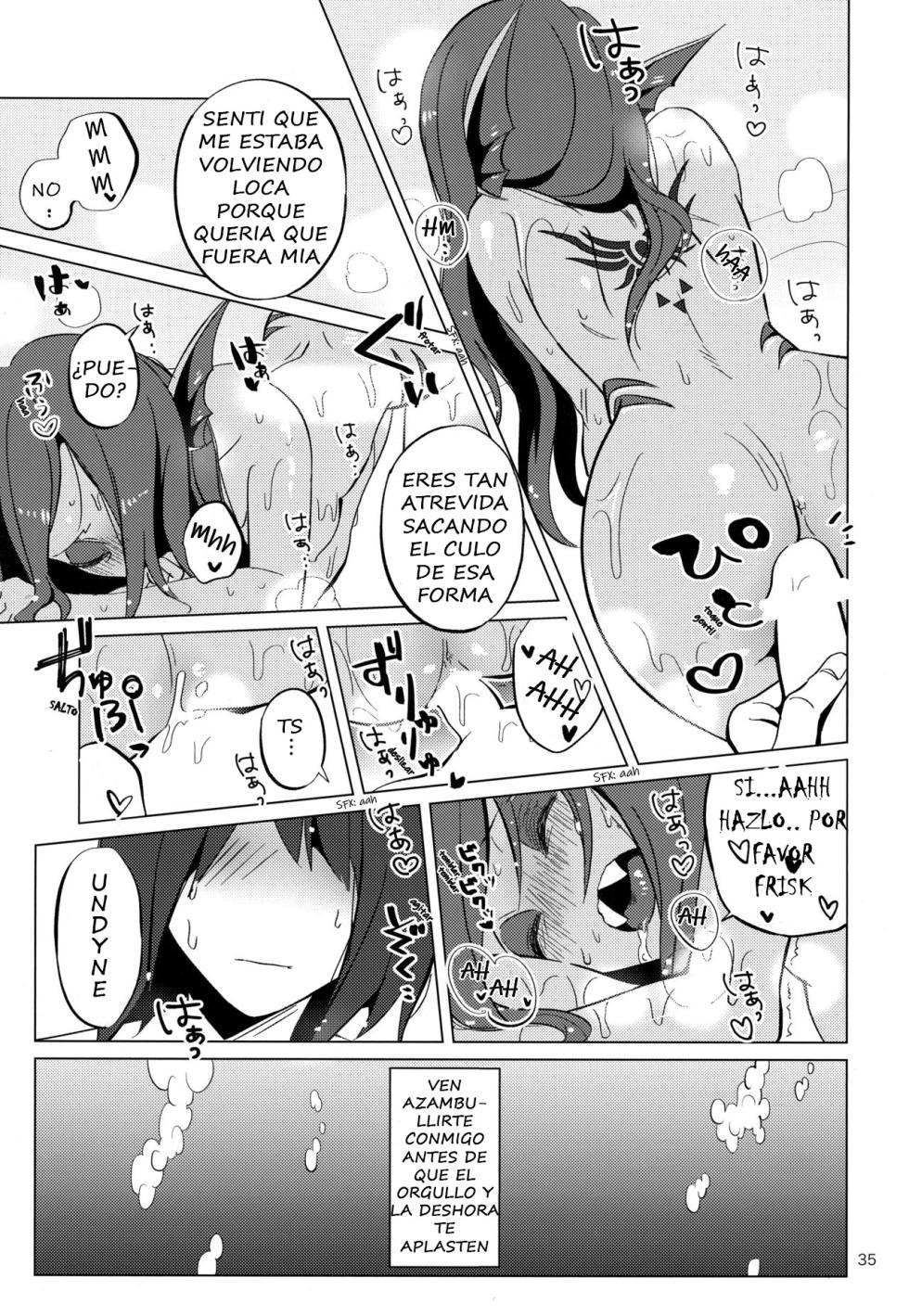 (HaruCC23) [Pipiya (Noah)] L'heure bleue (Undertale) [Spanish] - Page 35