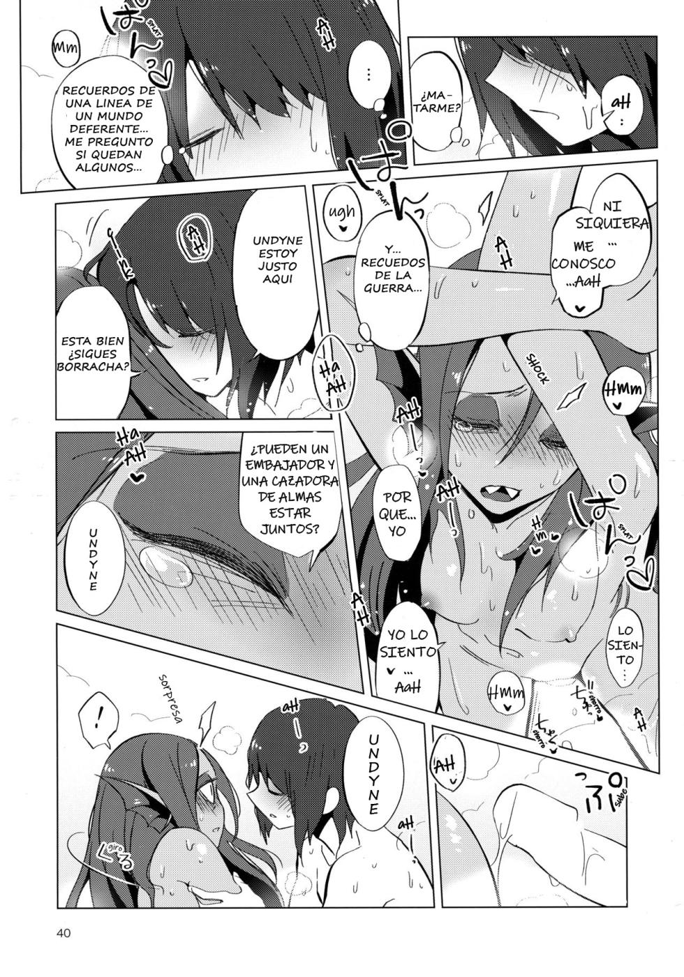 (HaruCC23) [Pipiya (Noah)] L'heure bleue (Undertale) [Spanish] - Page 40