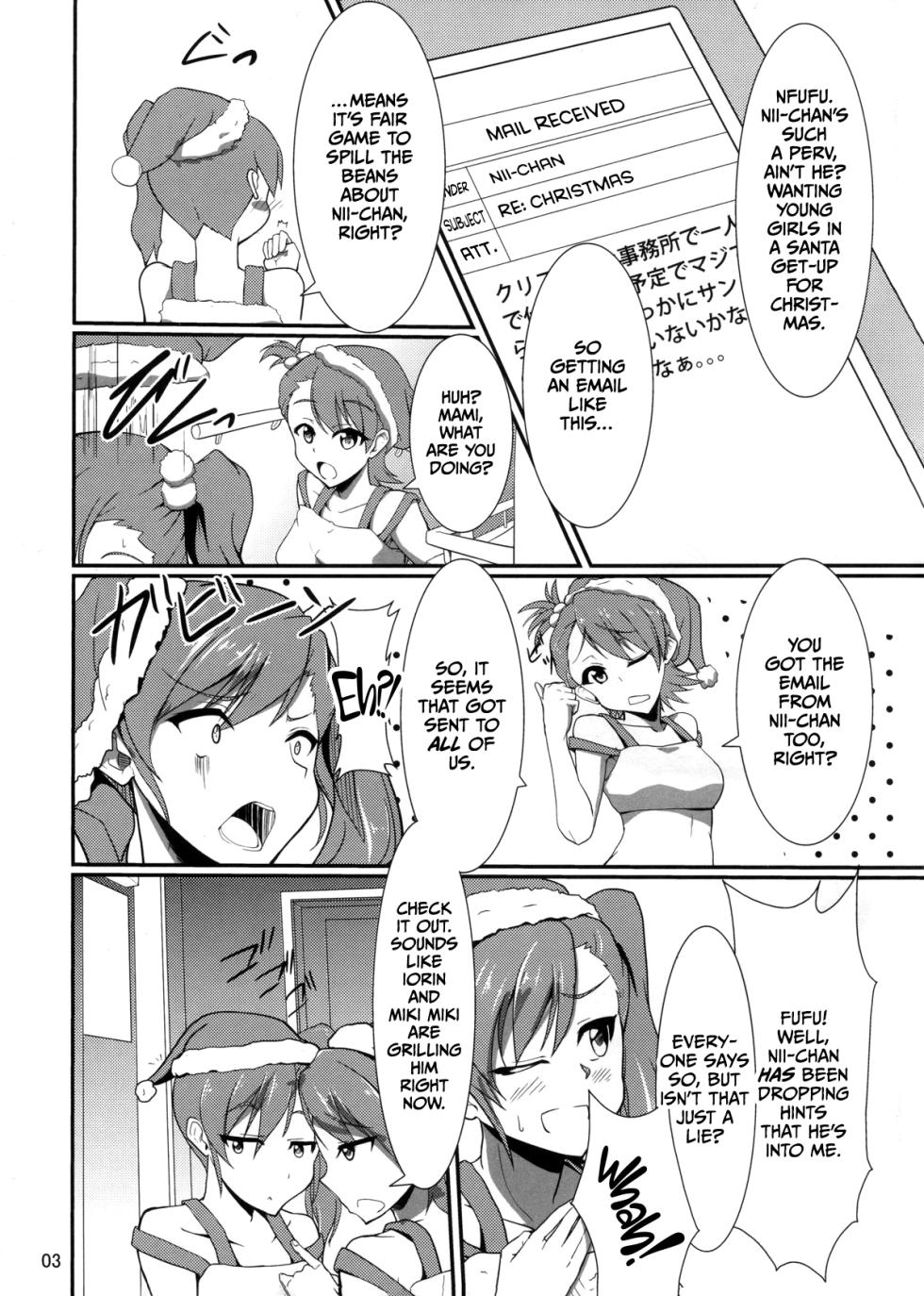 (C81) [Time-Leap (Aoiro Ichigou)] Holly Night  (THE IDOLM@STER)  [English] [CulturedCommissions] - Page 2