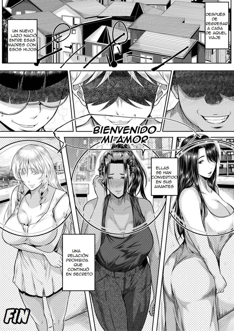 [Emine Kendama] Koukan Toraianguru (Akogare no Oppai wa Ane no Aji) [Spanish] [Preggo] [Digital] - Page 38