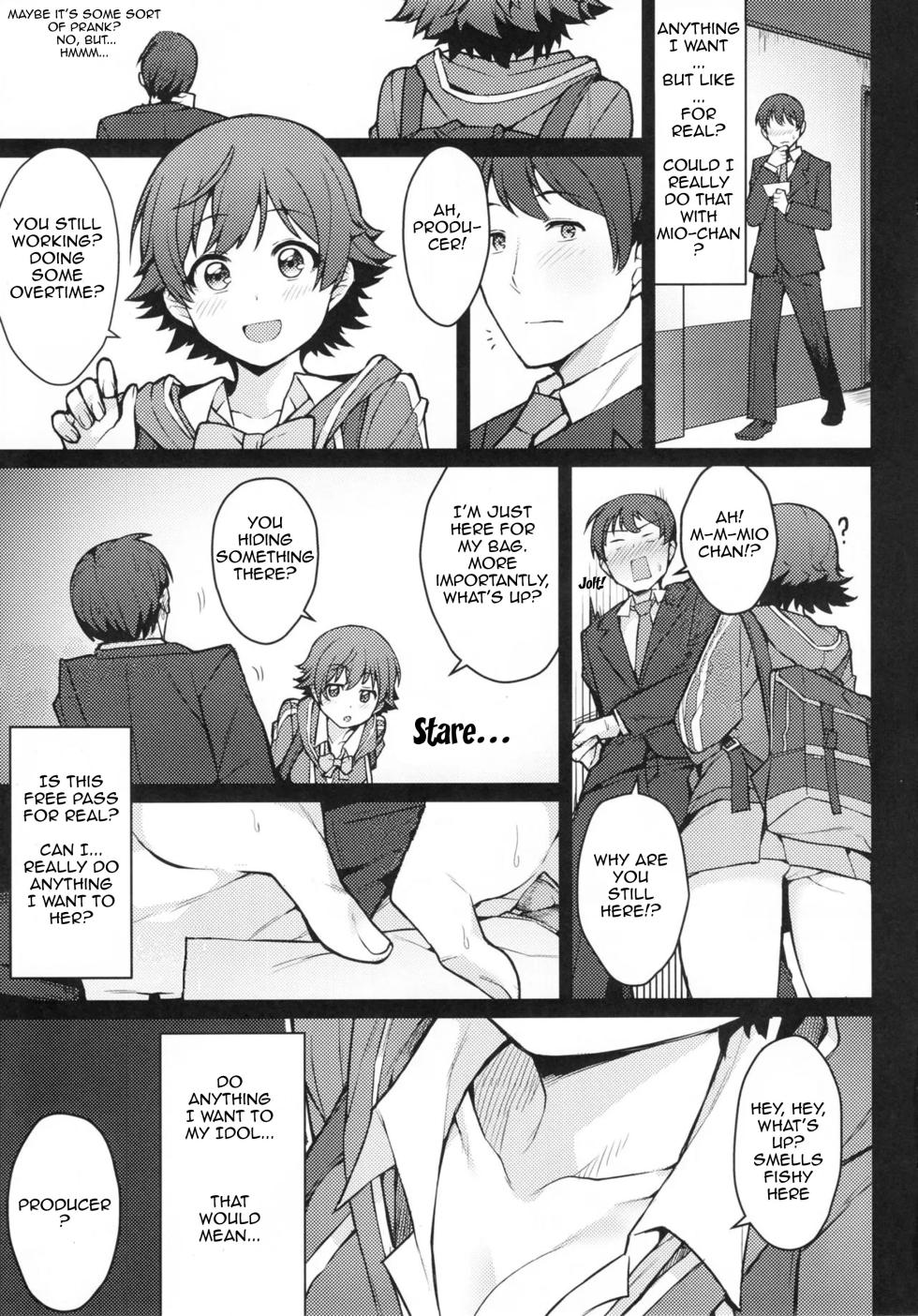 (C90) [OrangeMaru (JP06)] Honda Mio 1-nichi Free Pass | Mio Honda's One-Day Free-Pass (THE IDOLM@STER CINDERELLA GIRLS) [English] [Im Simon! 93.7] - Page 6