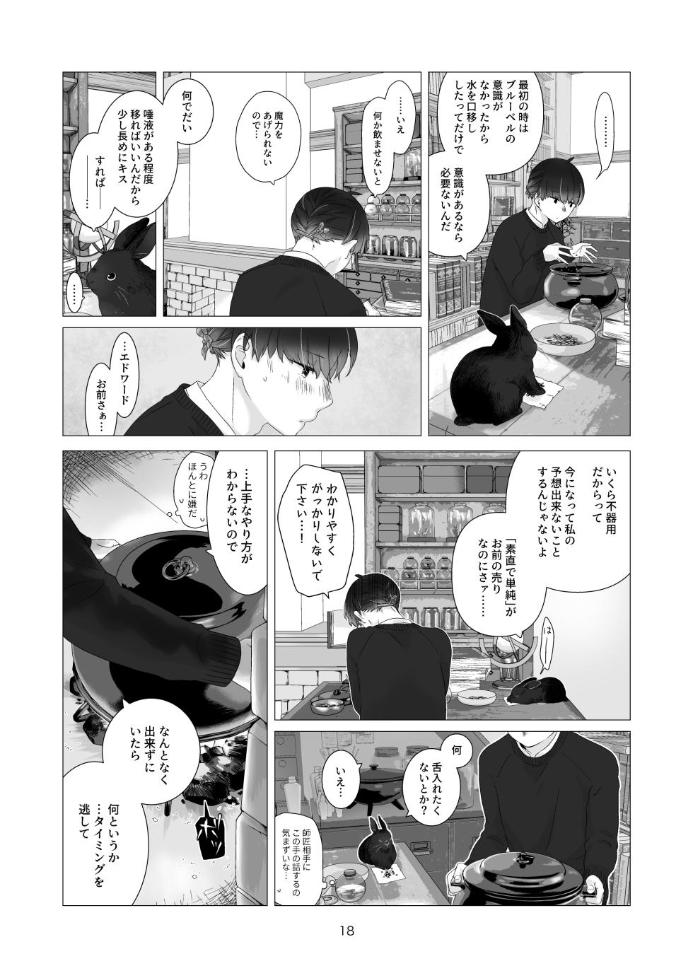 [Aoiro Kansokujo (Nakahara Mizuimo)] Minarai Mahoutsukai-kun no Tsuki no Yoru - The Apprentice Wizard is on the moonlit night. - Page 18