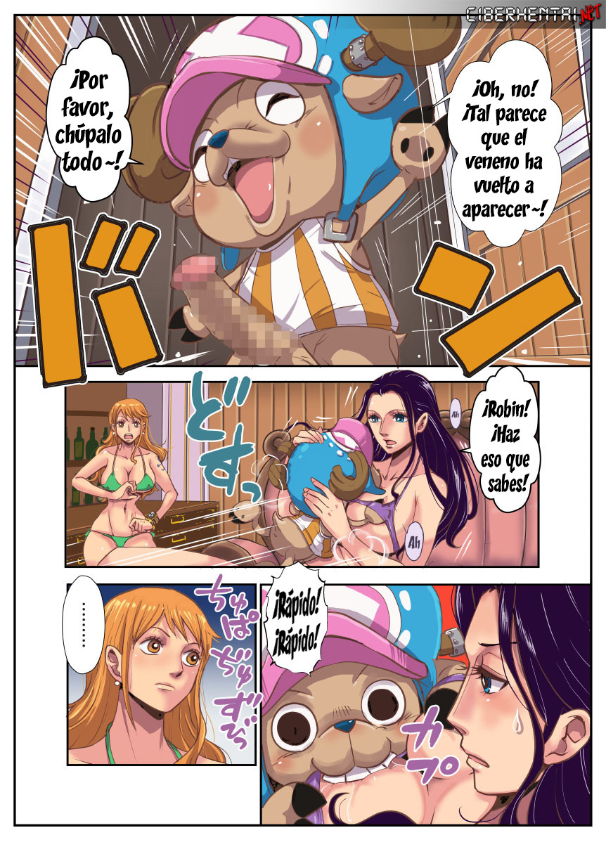 [Oukokusan (Kakutou Oukoku)] CHOP STICK 2 (One Piece) [Spanish] [Kalock & Ciberhentai] - Page 7