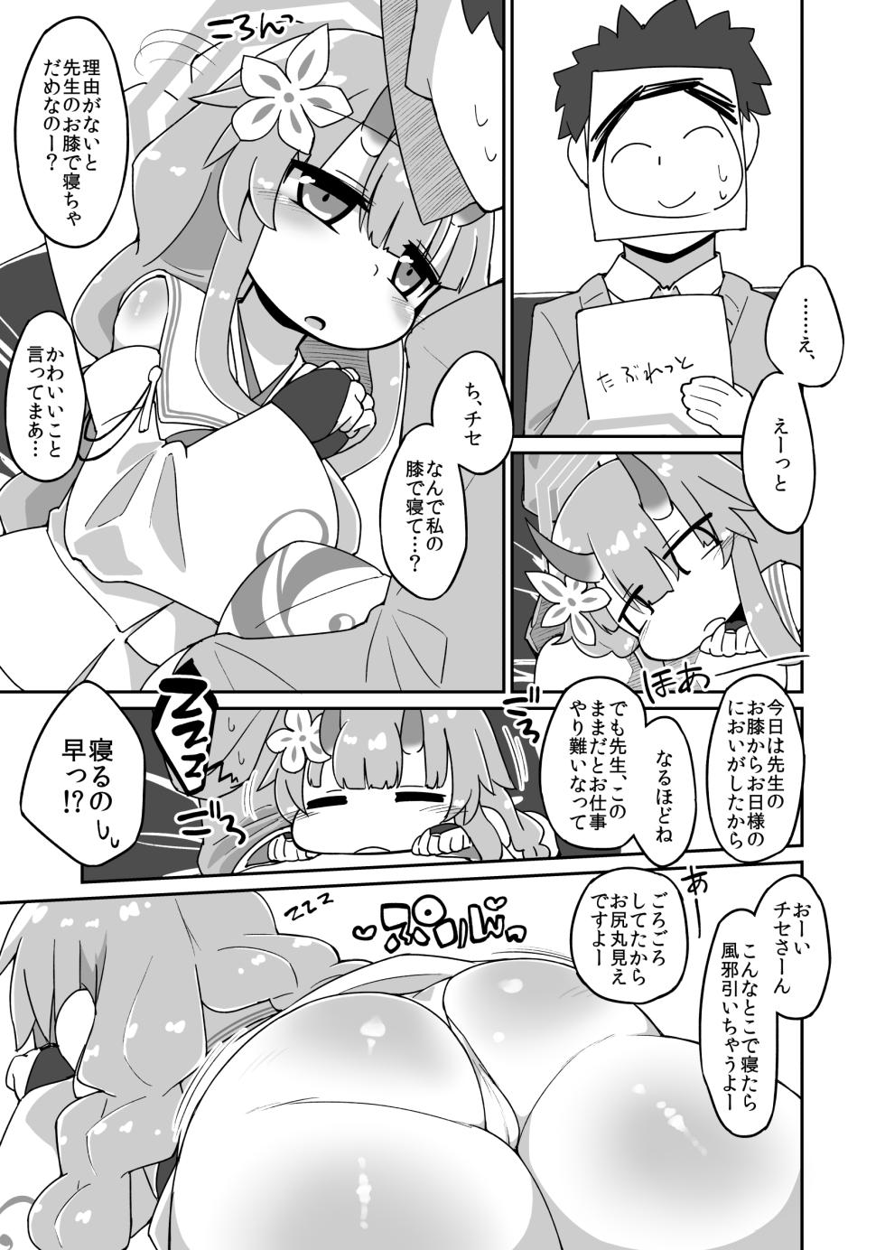 [Katamari Dragon] Chise Ecchi Manga (Blue Archive) - Page 1