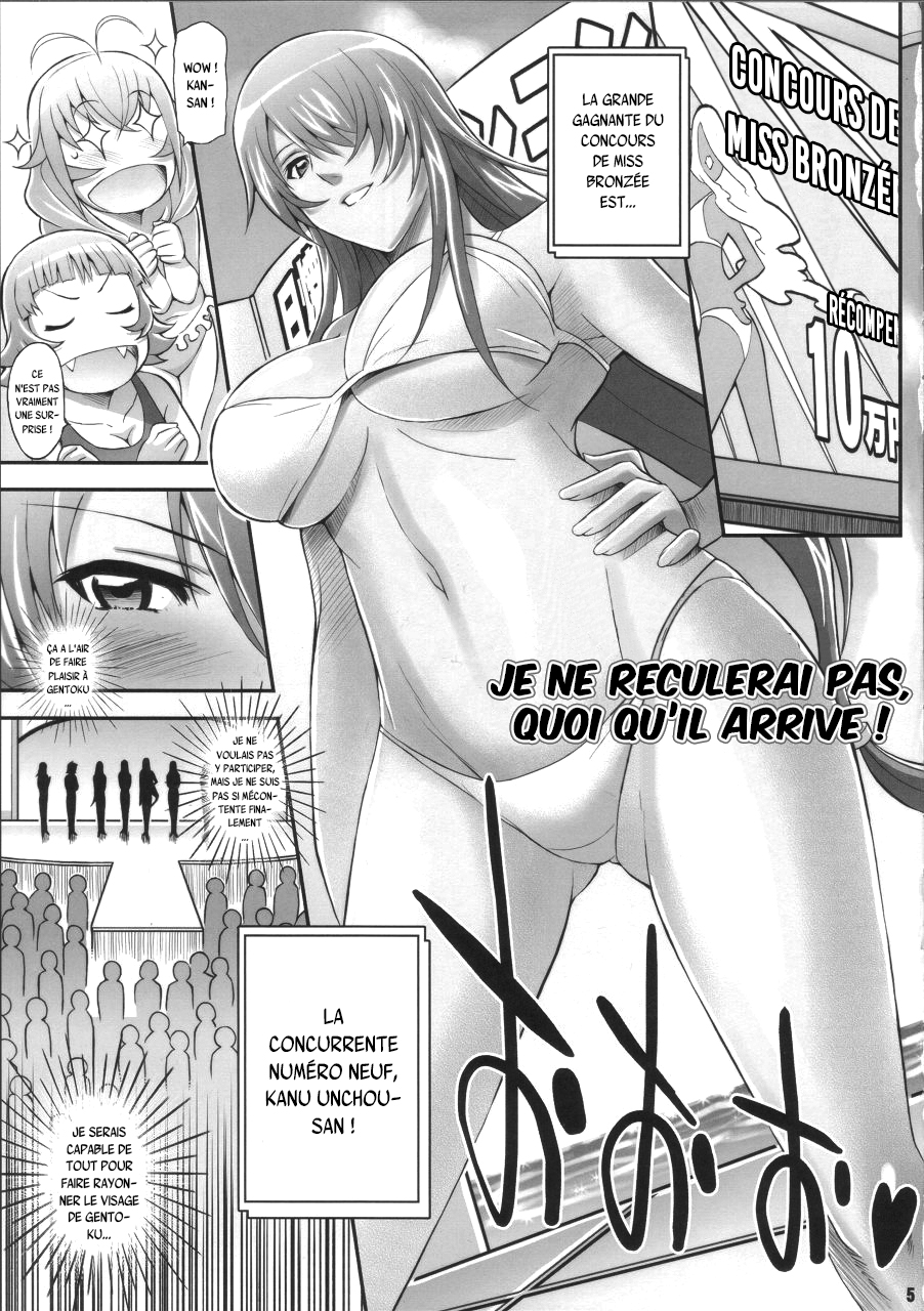 (COMIC1☆4) [Diogenes Club (Haikawa Hemlen)] Shokukan Mankan Zenseki San (Ikkitousen) [French] {SAXtrad} - Page 4