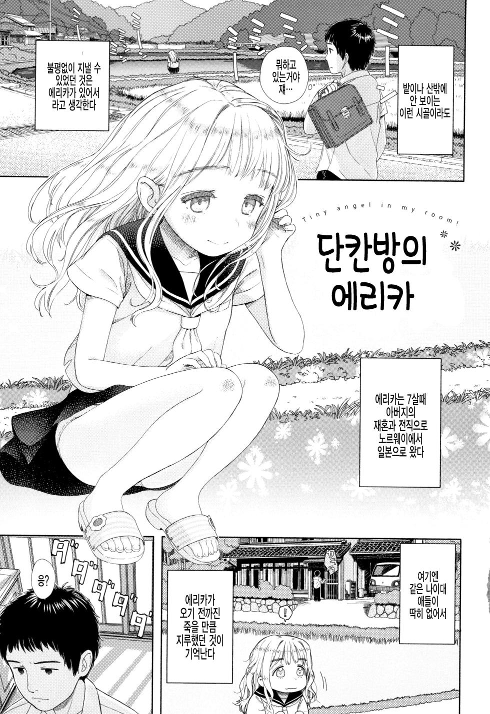 [Aratagawa Nikei] Rokujouma no Erika - Tiny angel in my room! | 단칸방의 에리카 (Ohisama wa Mawaru) [Korean] [팀 털난보리] - Page 1