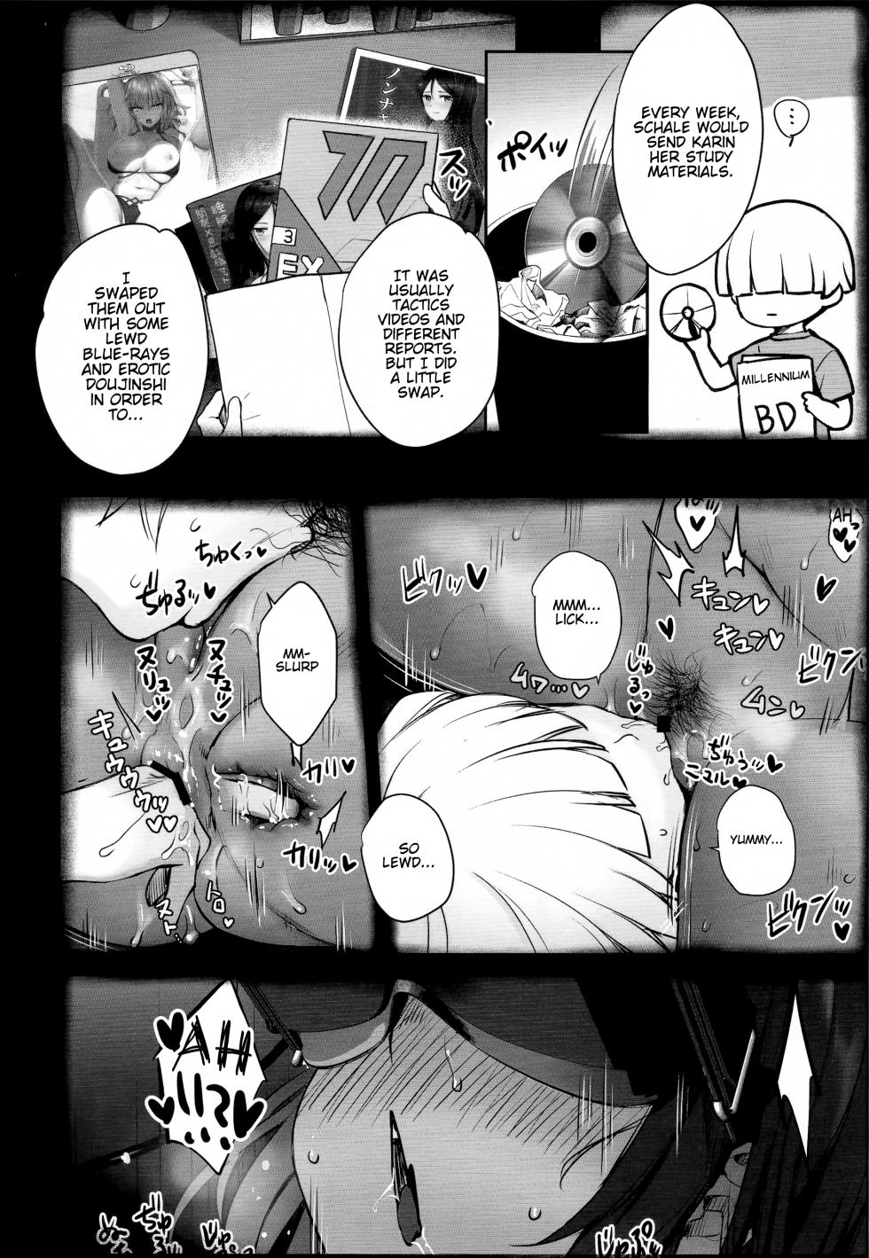 (C100) [Yakiniku Tabetai (Derauea)] Karin-chan no Ura Shinpi Kaihou ~Suimin Zecchou, Kaishi~ Hen | Karin's Mysterious Awakening ~ Sleep, Climax, Beginning (Blue Archive) [English] [Sonicdude313] - Page 21