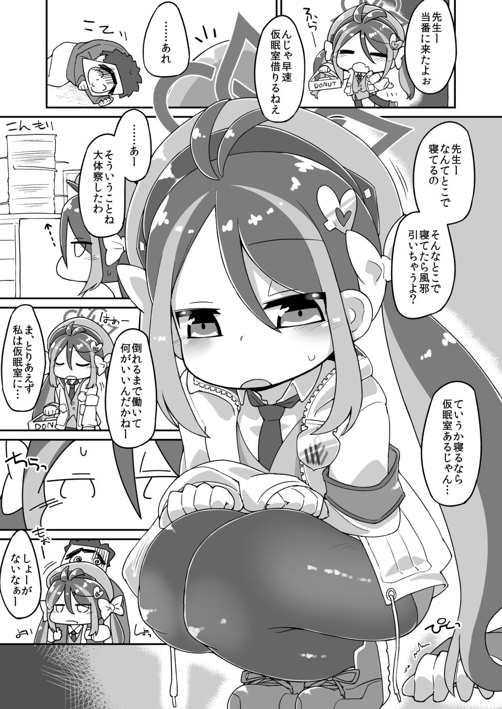 [Katamari Dragon] Fubuki Ecchi Manga (Blue Archive) - Page 1
