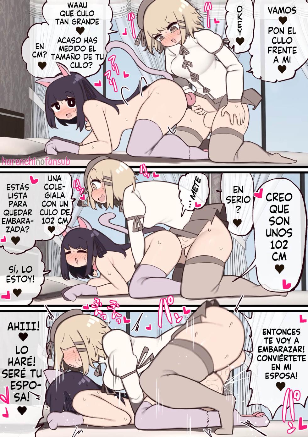 [Izumo Gasshuukoku (Momomo Gasshuukoku)] Futanari Mahou Shoujo ❤Teki ni Chinchin Haya sareta node❤❤Sex shite mo Ii yo ne?❤ [Spanish] [Descensored] [Harenchi no Fansub] - Page 15