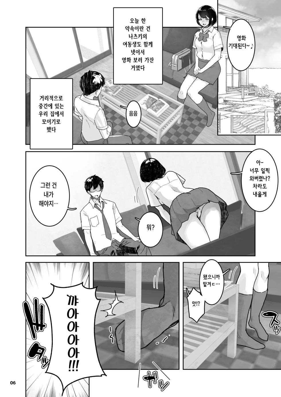 [Kurohonyasan (Yamashita Kurowo)] Tomodachi no Shuwari | 친구의 마지막 [Korean] - Page 6