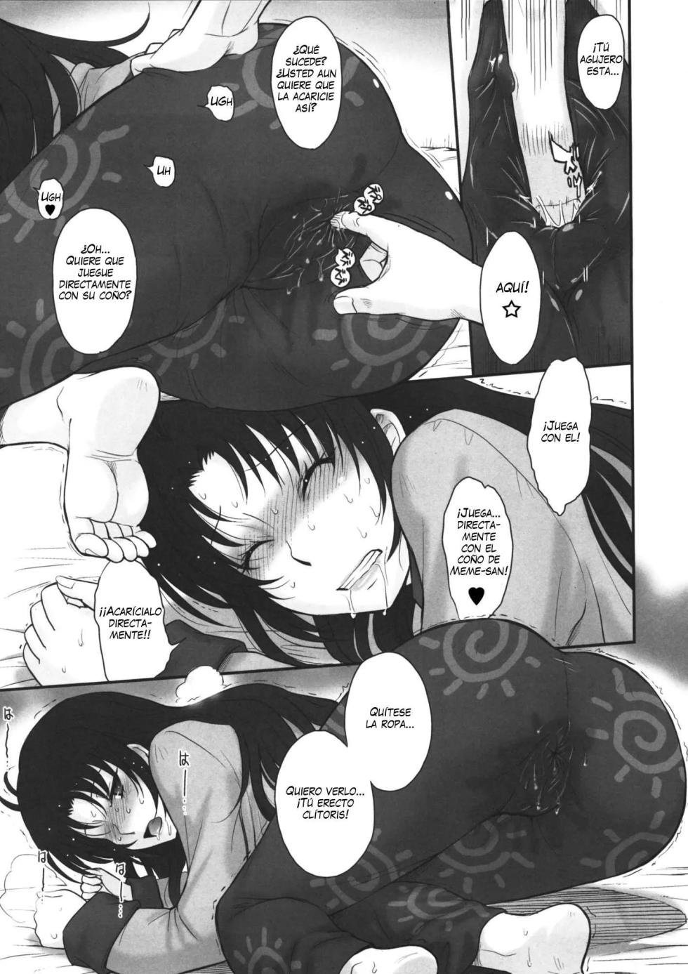 (C80) [MOON RULER (Tsukino Jyogi)] Yasashii Oba no Shitsukekata + Meme-san to Motto xx (Denpa Onna to Seishun Otoko) [Spanish] [Dungeon*Slaves] - Page 8