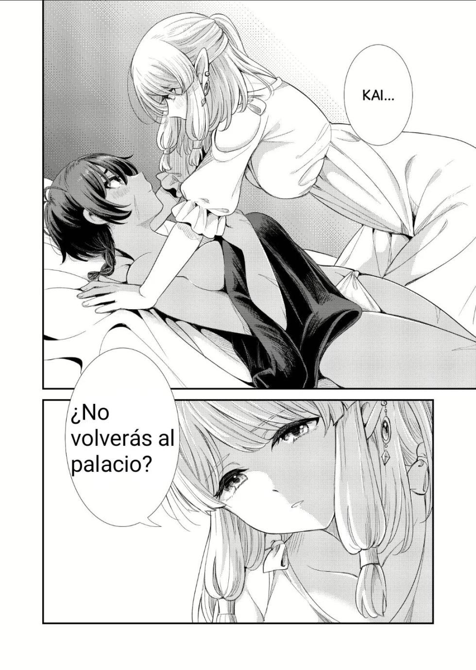 [Burakuradou (Takeshisu)] Under the Moonlit Night | Tsuki Akari no Yoru ni [Spanish] [Viva-el-yuri] [Digital] - Page 13