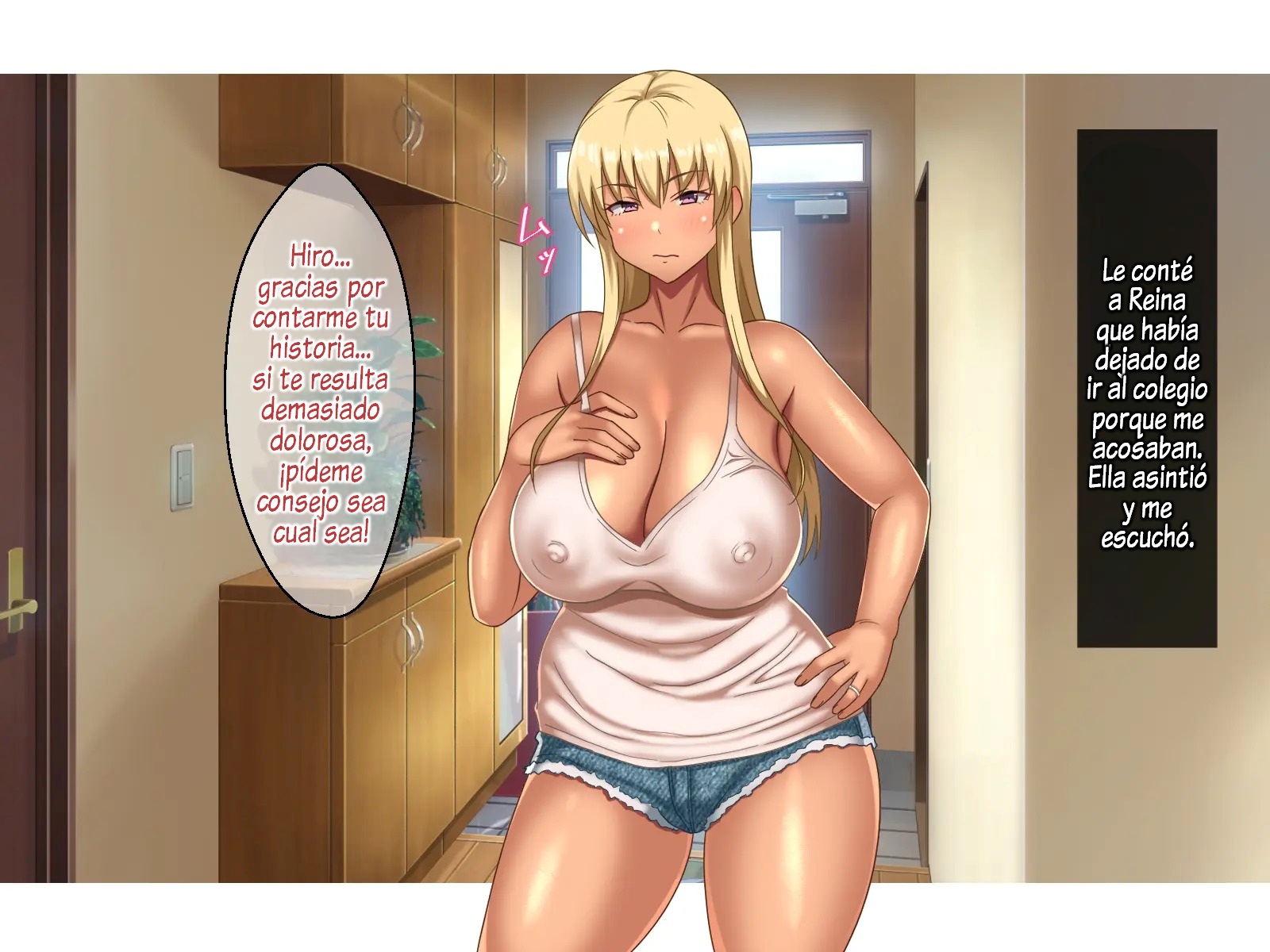 [Hot Mikan (Kishimen)] Futokona Boku wa Kinjo no Mama-san to Asedaku Sekkusu o Suru [Spanish] - Page 6