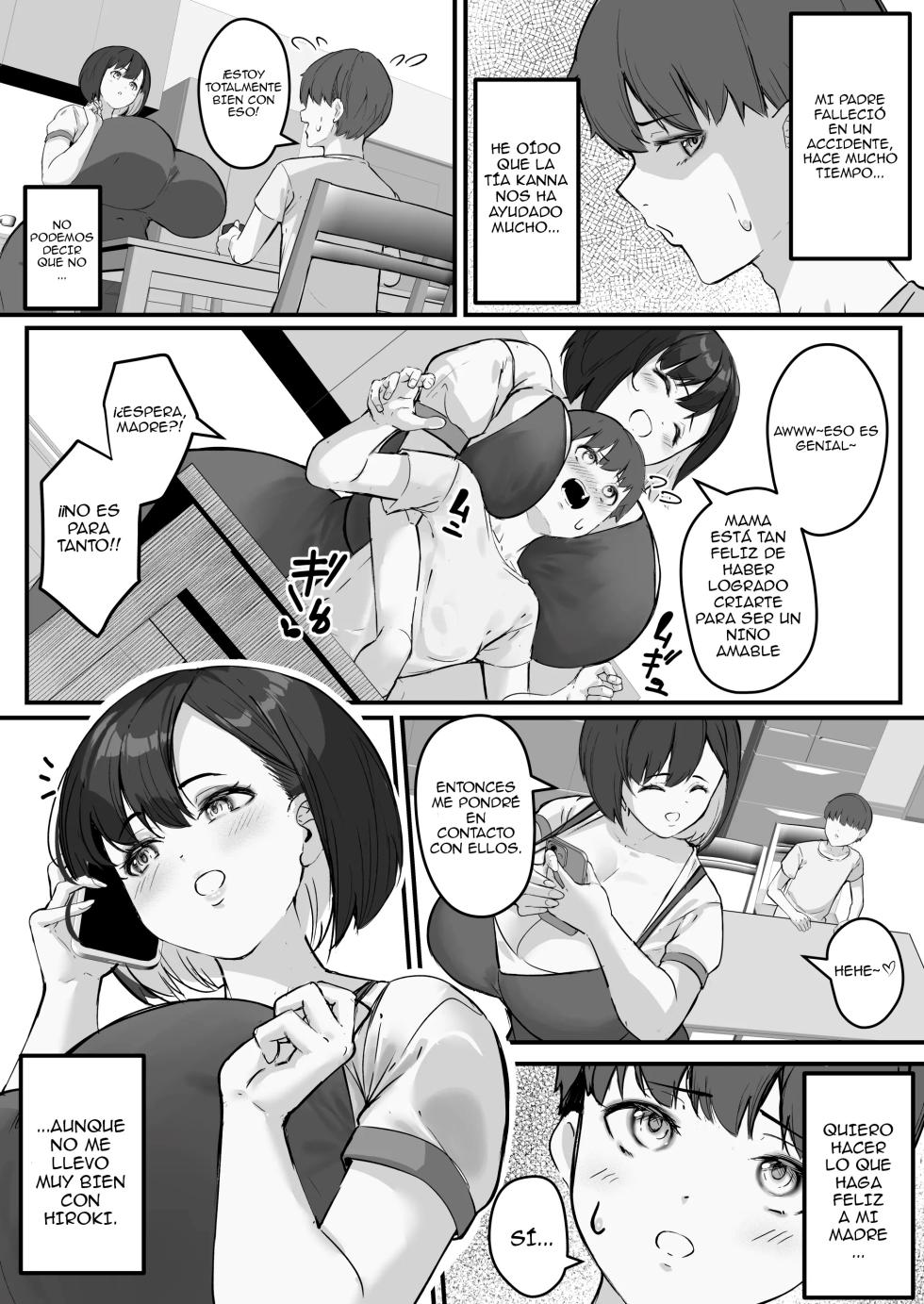 [Baku-π-dou (Kuchi VE)] Netorare Kaa-san - Kaa-san ga Aitsu no Nikubenki ni Natta Hi 1-2 [spanish] - Page 5