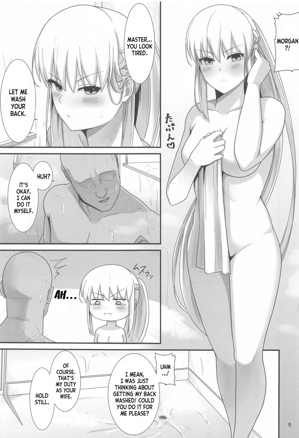 (C102) [Natsuzame] Morgan Heika no Tokubetsu Ninmu 3 (Fate Grand Order) [English] [desudesu] - Page 6