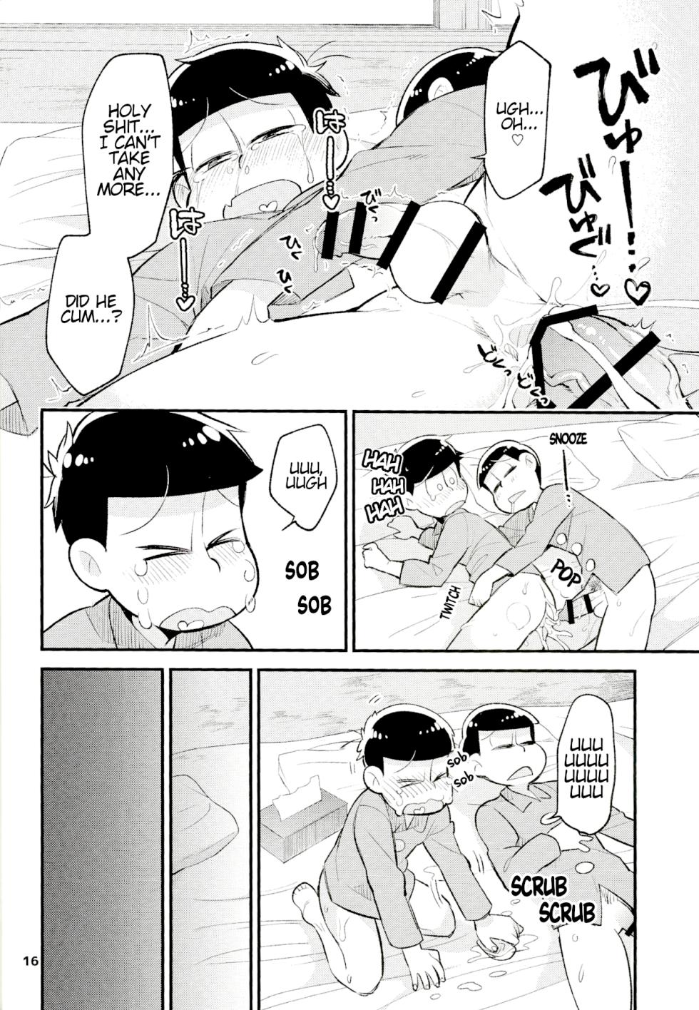 (Kahou wa Nete Matsu SPARK 2017) [Kanbotsu Genkan (PAN2)] Neoki to Otouto. | WAKE UP, BROTHER. (Osomatsu-san) [English] - Page 16