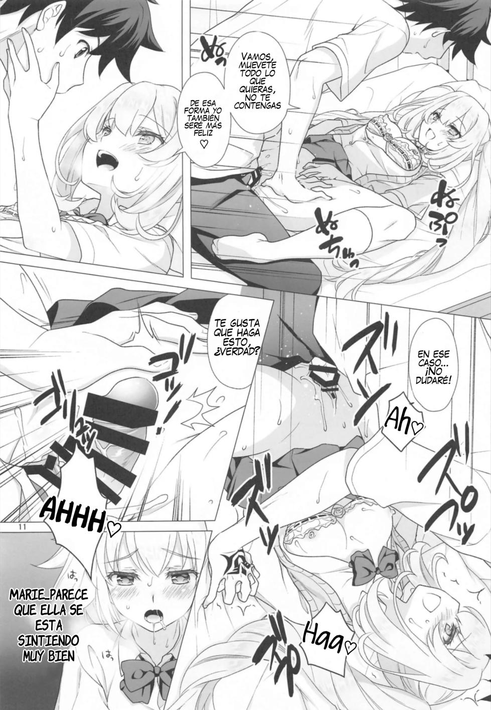 [Marimo-ya (Mori Marimo)] CHALDEA GIRLS COLLECTION Jeanne & Marie Motto Seifuku H Shimakuru Hon (Fate/Grand Order) [Spanish] - Page 10