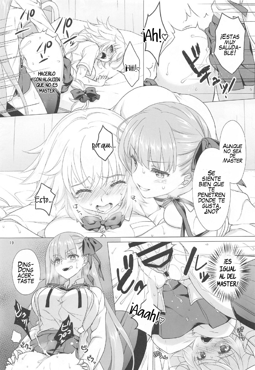 [Marimo-ya (Mori Marimo)] CHALDEA GIRLS COLLECTION Jeanne & Marie Motto Seifuku H Shimakuru Hon (Fate/Grand Order) [Spanish] - Page 18