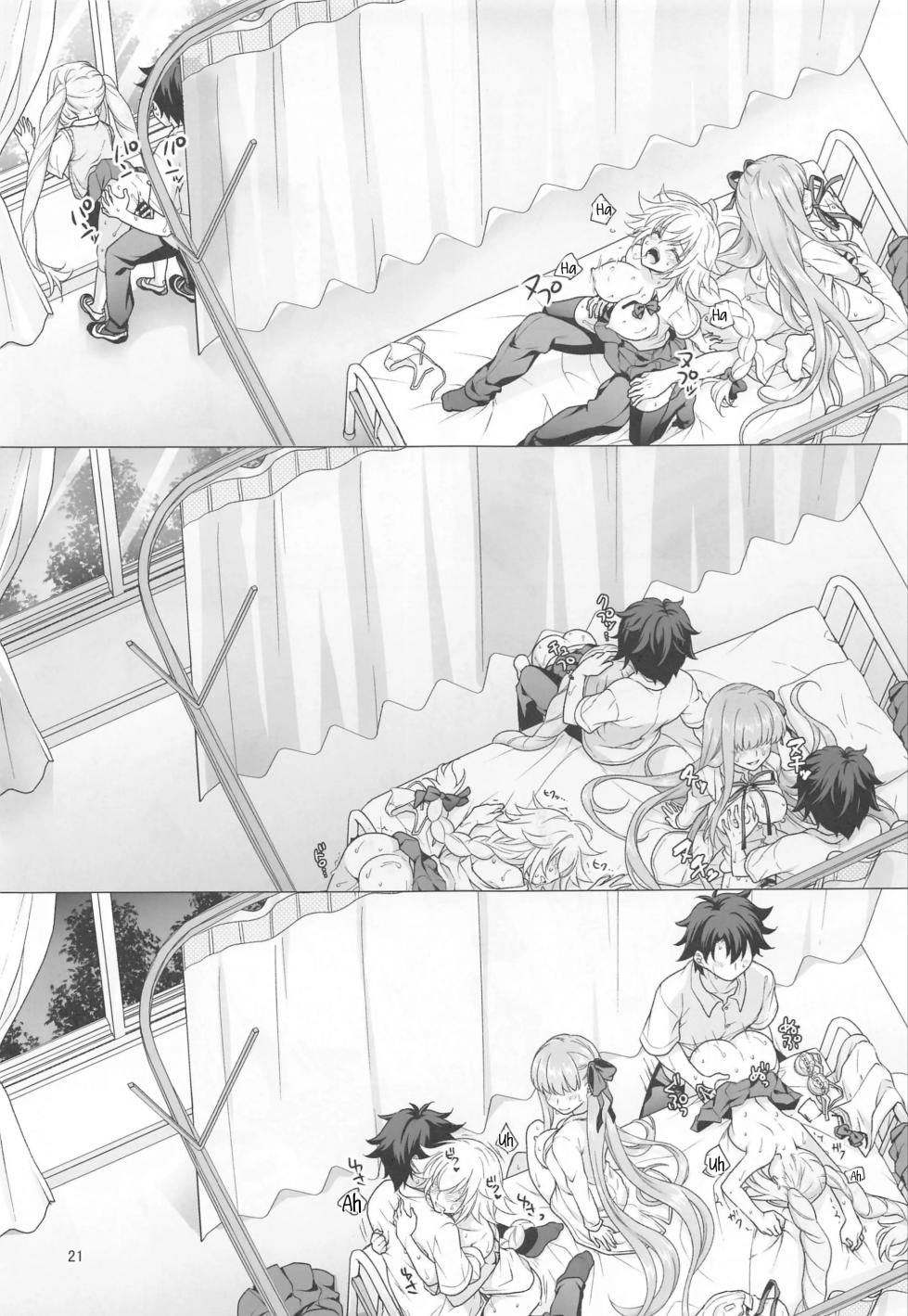 [Marimo-ya (Mori Marimo)] CHALDEA GIRLS COLLECTION Jeanne & Marie Motto Seifuku H Shimakuru Hon (Fate/Grand Order) [Spanish] - Page 20