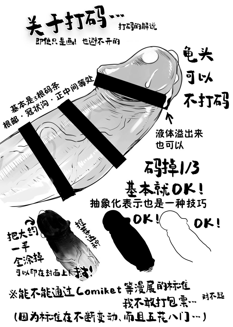 [Sarurururu (Doru Riheko)] Chinpo no Egakikata to Keshi no Irekata | 男根的绘制方法与打码的方法 [Chinese] [莉赛特汉化组] [Digital] - Page 8