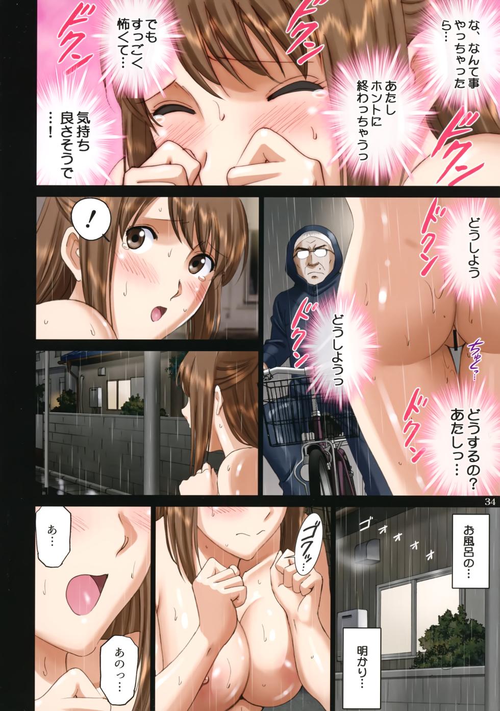 (C101) [ACTIVA (SMAC)] Roshutsu Otome Chichi Comic "Inpai Otenki Oneesan ga Jibun ni Zenra Chokushin o Meijita Hi ~Hirabayashi Yuuna~" - Page 33