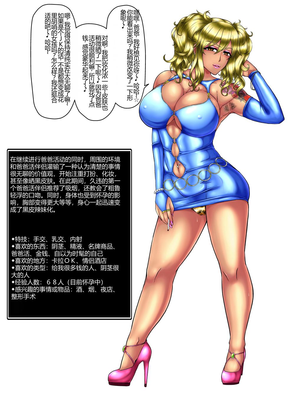 [Inoue Nanaki] Sugar Daddy Corruption! Plain Girl Turns into a Tan Gal Slut [Chinese] - Page 7