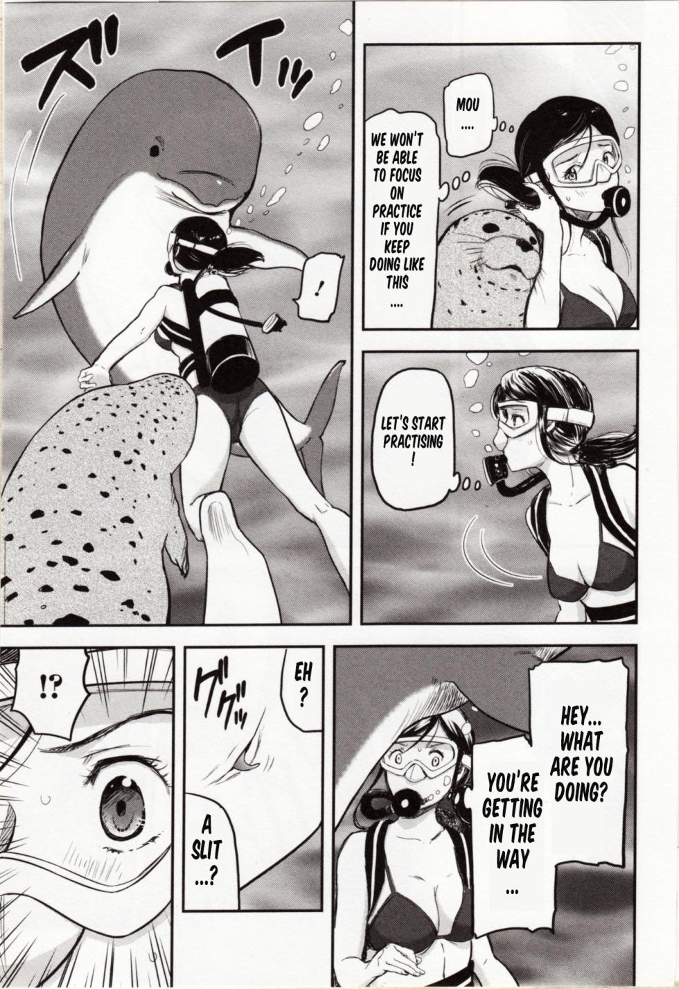 [Yamada Tahichi]   Iruka Azarashi, Futaana Zeme.  | Double hole torture (Kemono DIRECT 4) [English] [MTL Translation] - Page 5