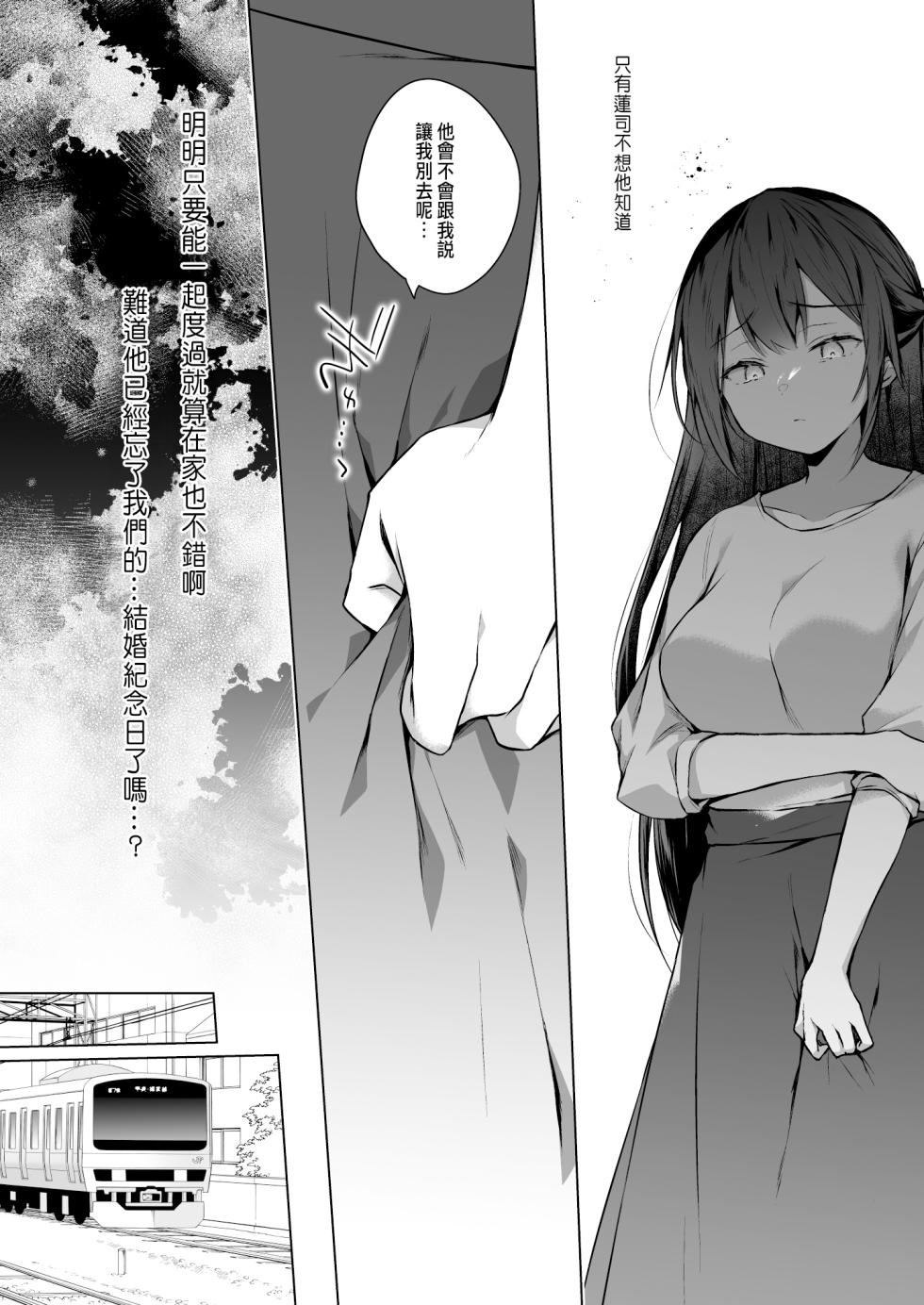 [Hirahira (Hirari)] Doujin Event no Shucchou Henshuubu ni Itta Hi kara Tsuma no Yousu ga... 3 [Chinese] - Page 9