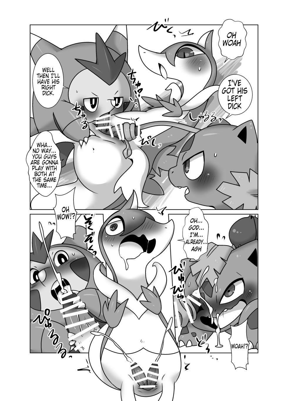[Gun Modoki (Dorodoneru)] Boku mo Issho ni | I wanna join in too! (Pokémon) [English] [A-Z Translations] [Digital] - Page 9