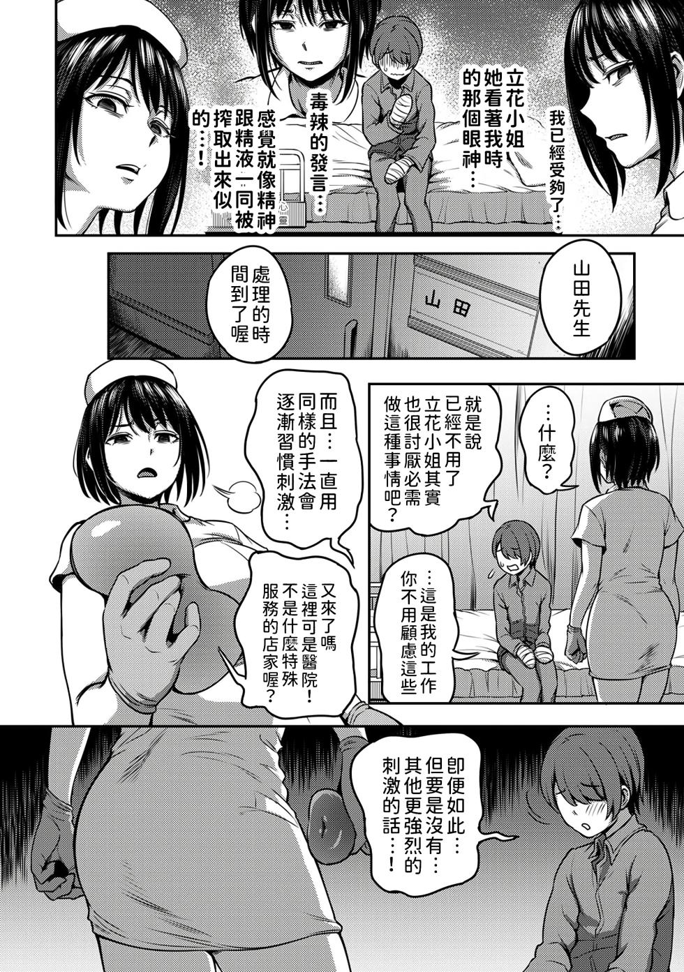 [Sakusei Kenkyuujo/Kameyama Shiruko] Sakusei Byoutou ~Seikaku Saiaku no Nurse shika Inai Byouin de Shasei Kanri Seikatsu~ | 搾精病棟～在只有惡劣性格的護士存在的醫院裡度過的射精管理生活～[Chinese] [禁漫漢化組] - Page 26