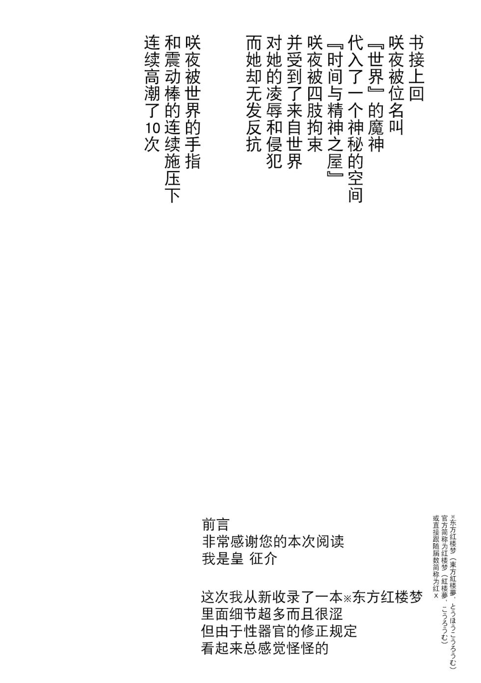 (C85) [Sumeragi Designs (Sumeragi Seisuke)] D4C continue (Touhou Project) [Chinese] [BLUE氪个人翻译] - Page 3