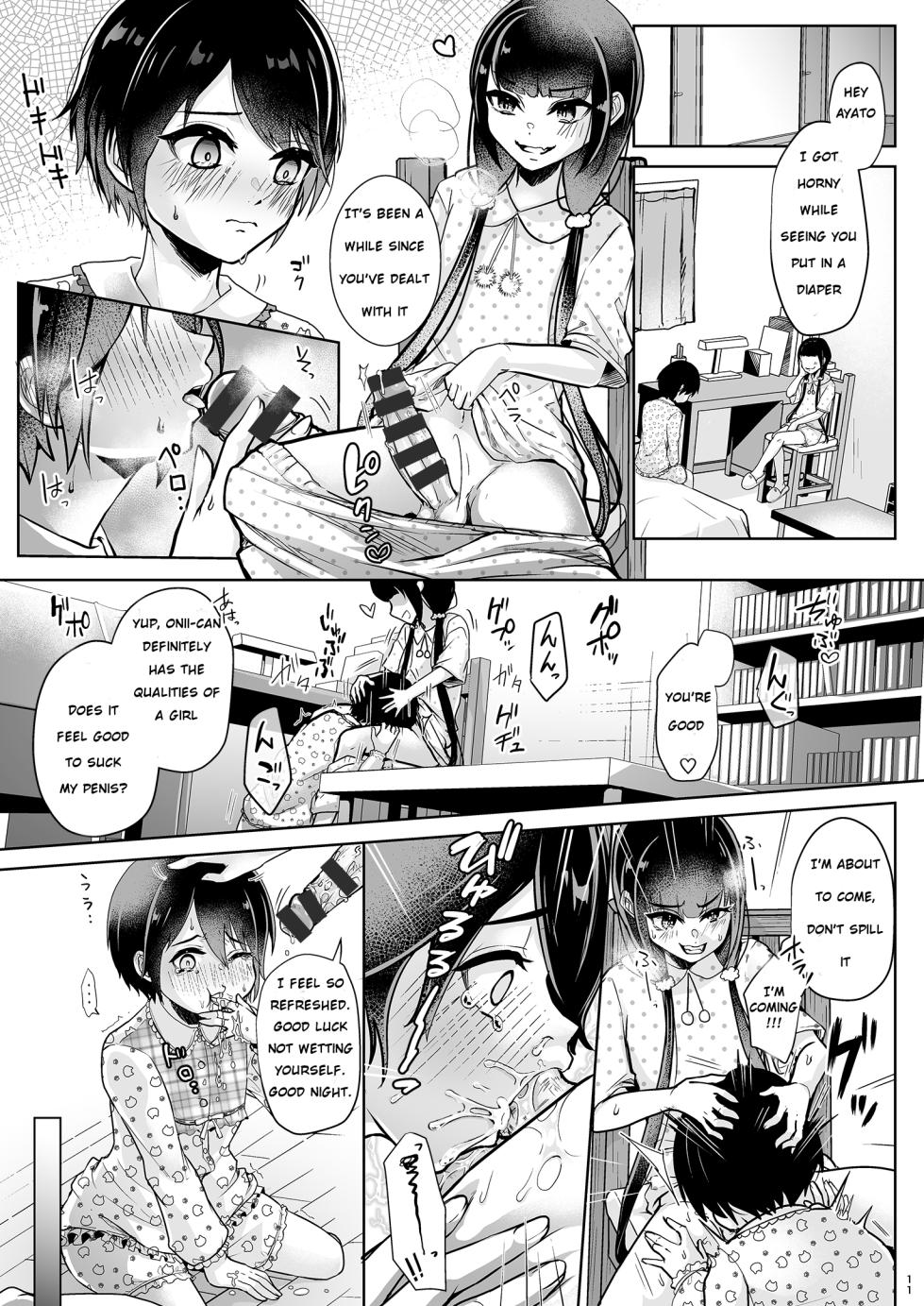 [Chijoku An (Kuzumochi)] Tobikyuu Imouto to Rakudai Ani | Grade Skipping Sister and Failure Brother [English] - Page 13