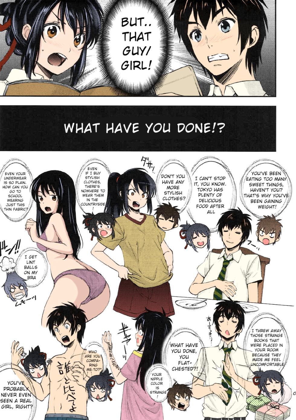 Kimi no Na wa. Another Side: Earthbound [Ugeppa] (Colorized by mikakucoloring) - Page 12