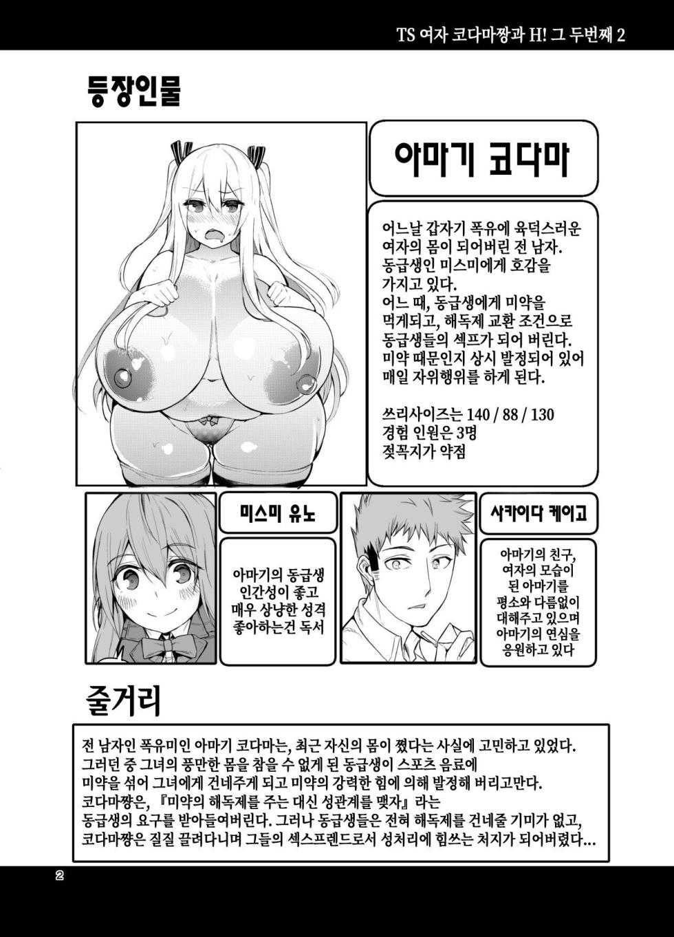 [Wakuseiburo (cup-chan)] TS Musume Kodama-chan to H! Sono 2｜TS녀 코다마쨩과 H! 그 2 [Korean] [Digital] - Page 3