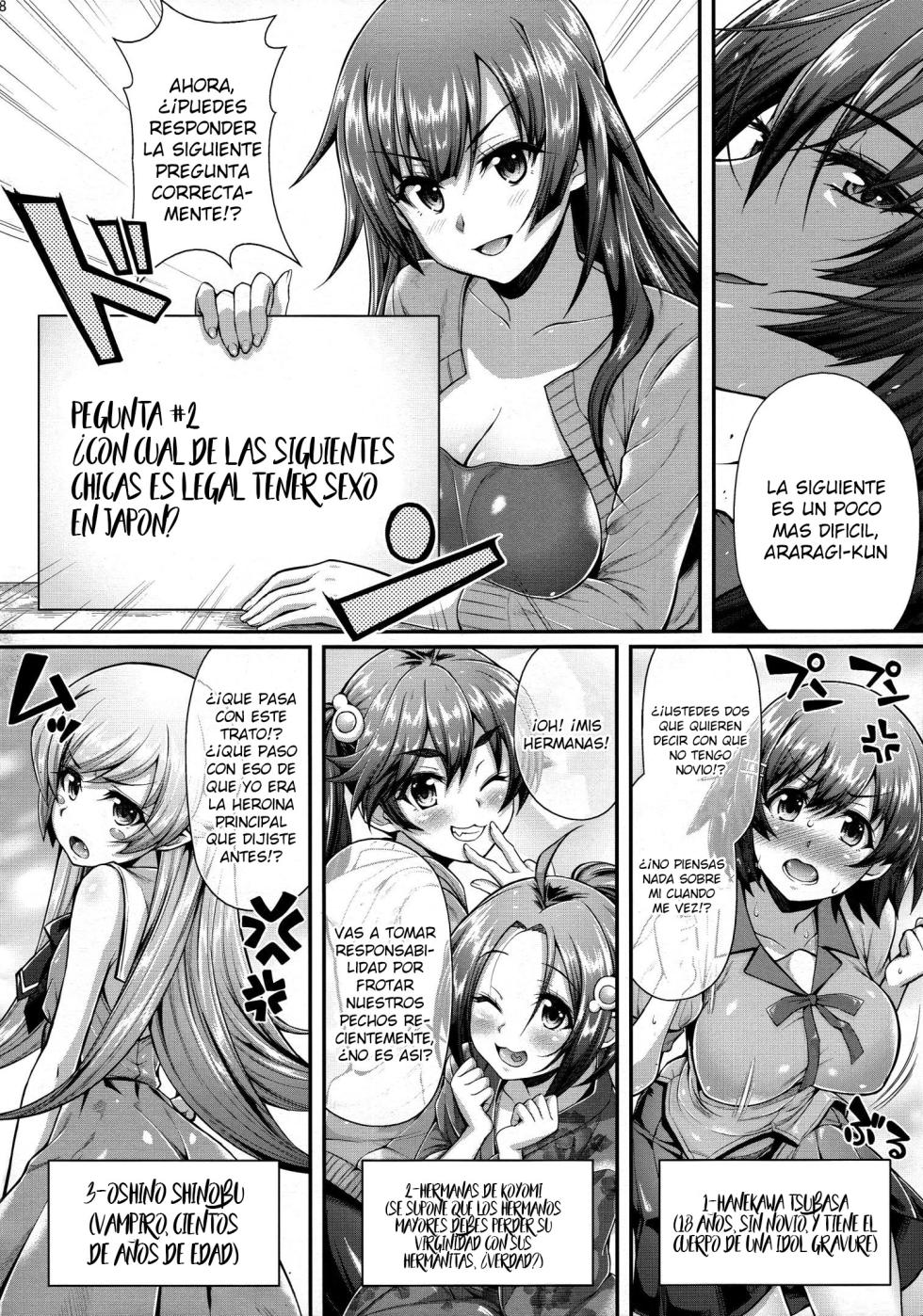 (C90) [Yakumi Benishouga] Pachimonogatari Part 12: Koyomi Reform (Bakemonogatari) [Spanish] [Olimpo no Fansub] - Page 7