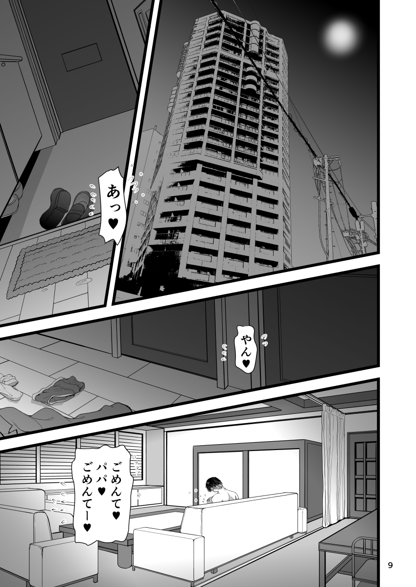 [Senbon Knock Zadankai (Inaba Fuyuki)] Amaetai Gal wa Fukegao no InCha ni Fuigui Semarimashita - Page 9