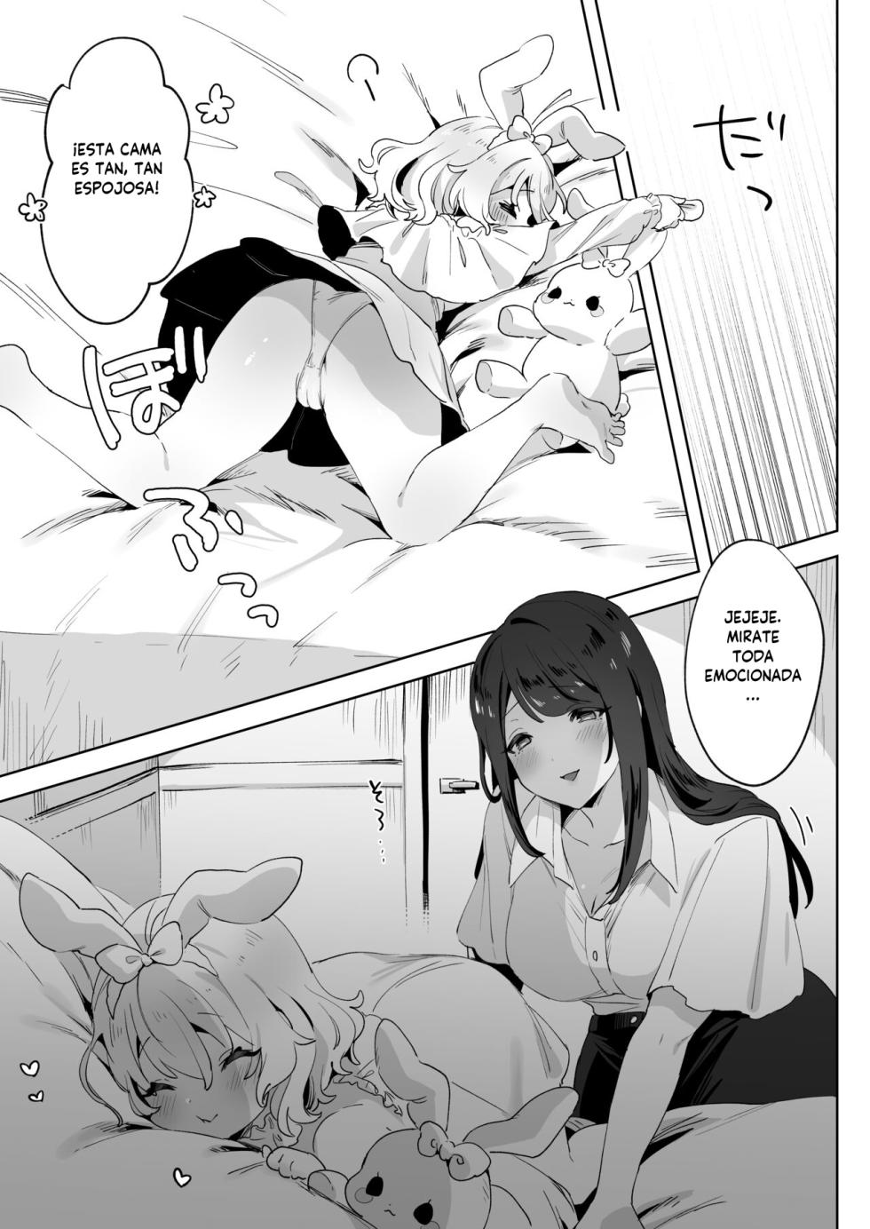[Zutazutako] skeb Yuri Ecchi Manga | Runaway Loli and the Futanari Onee-san (Skeb Request) [Spanish] [BLACK ABANDONED SCAN] - Page 5
