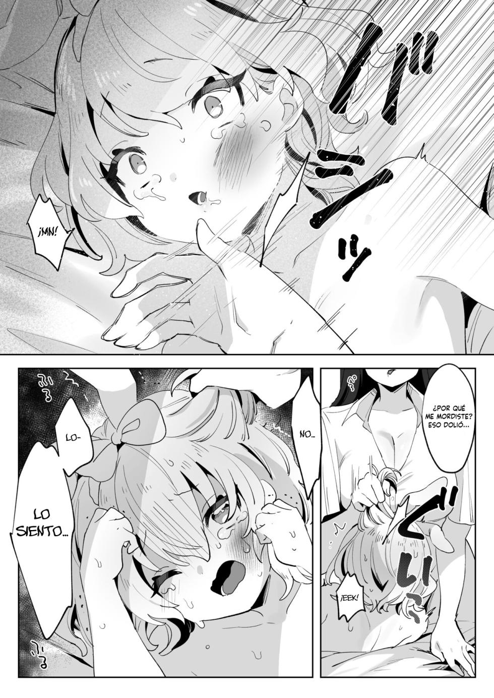 [Zutazutako] skeb Yuri Ecchi Manga | Runaway Loli and the Futanari Onee-san (Skeb Request) [Spanish] [BLACK ABANDONED SCAN] - Page 22