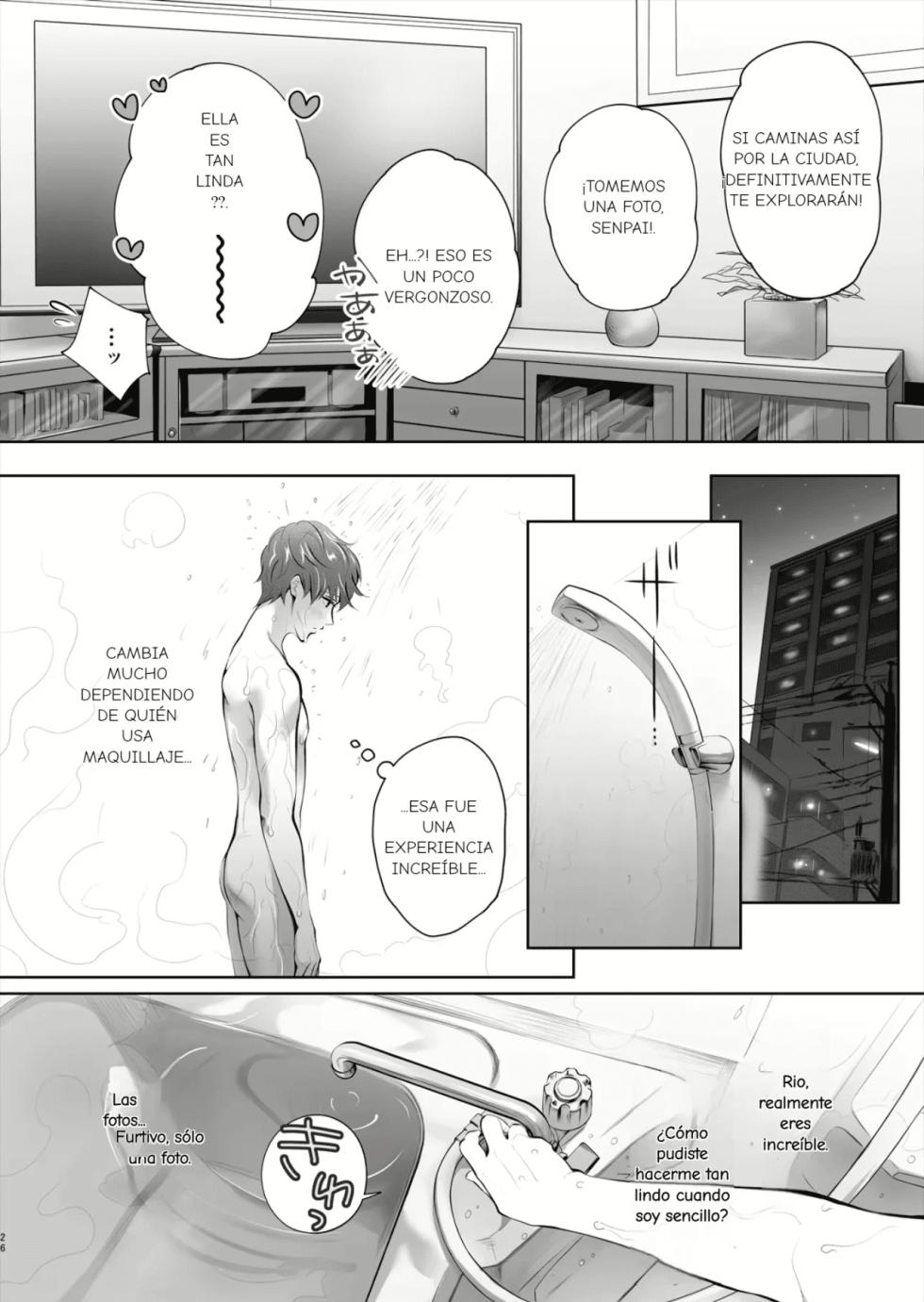 [E☆Roman Koubou (Edogawa Roman)] Kyou wa Kareshi de, Ashita wa Kanojo | Novio hoy novia mañana [Spanish] [Digital] - Page 27