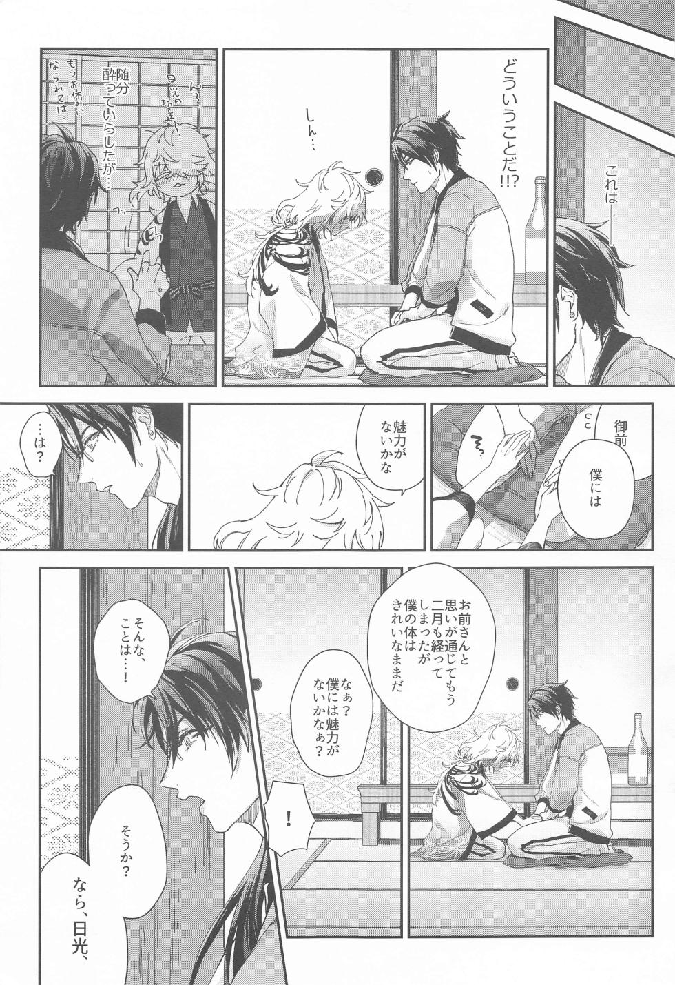 (Ichimon  Jouran 5) [TWTA (Raishi Ao)] Ore no Aisuru, - You, my dear (Touken Ranbu) - Page 4
